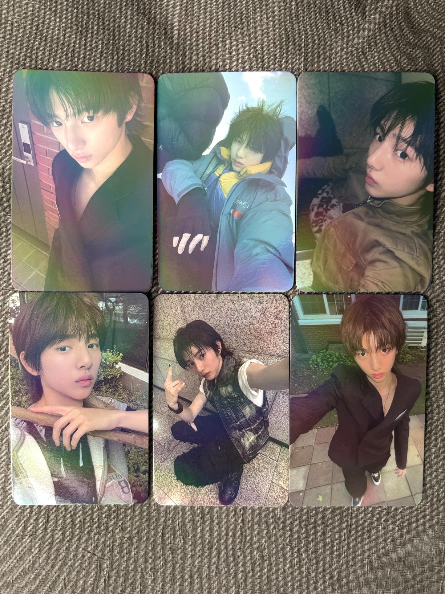 50pc/set juhoon holographic photocards, Kpop merch lomo cards