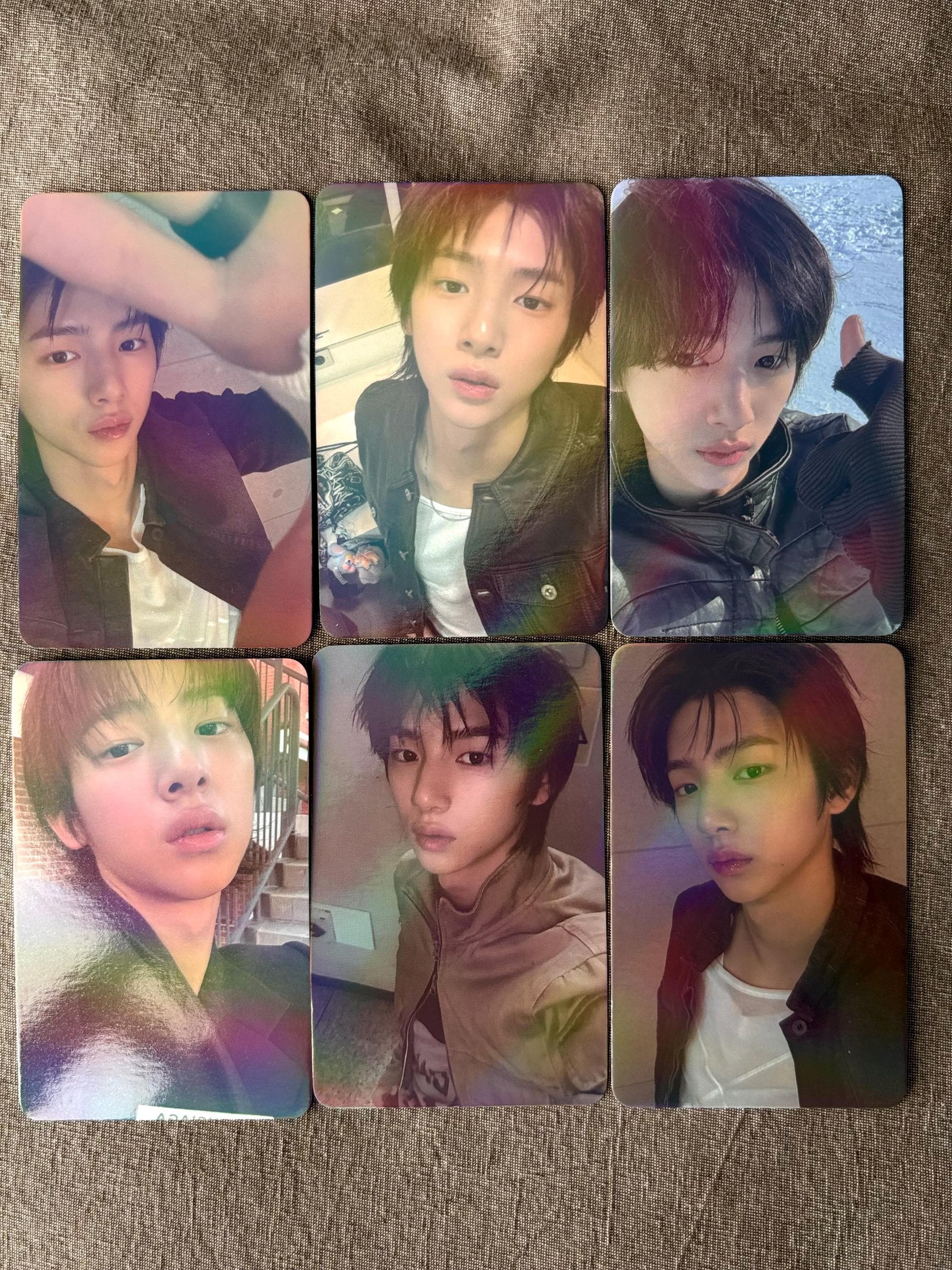 50pc/set juhoon holographic photocards, Kpop merch lomo cards