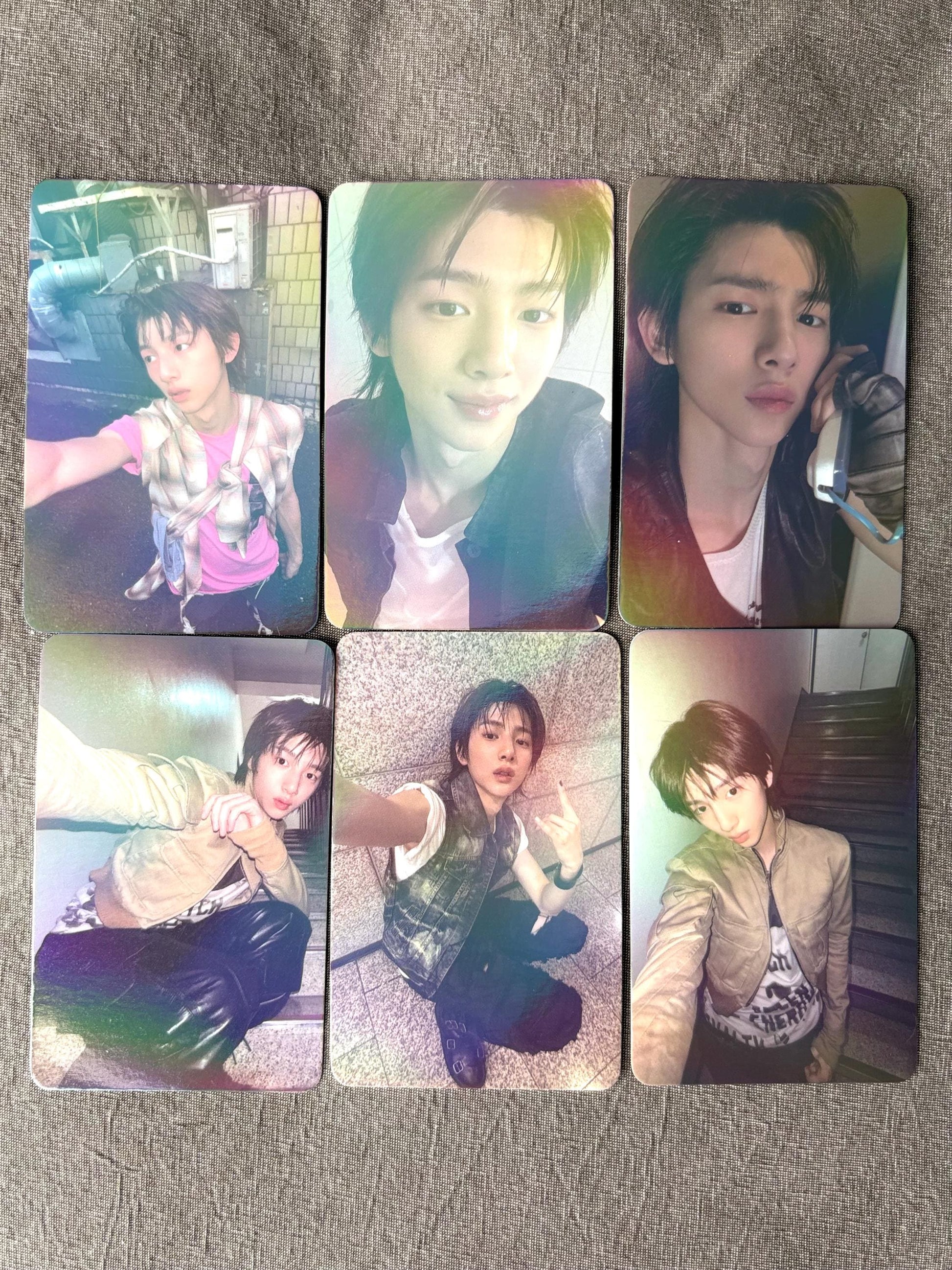 50pc/set juhoon holographic photocards, Kpop merch lomo cards