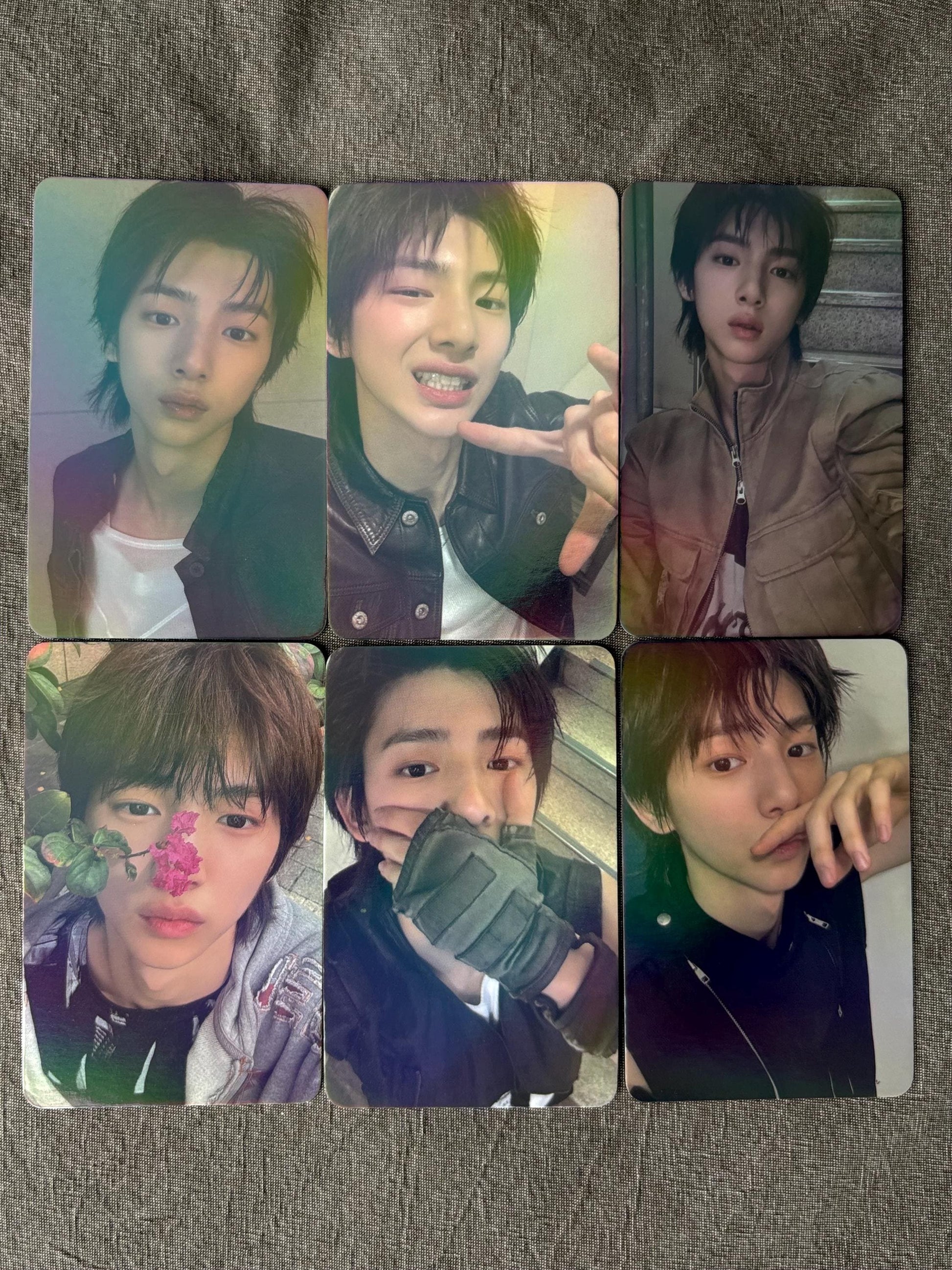 50pc/set juhoon holographic photocards, Kpop merch lomo cards