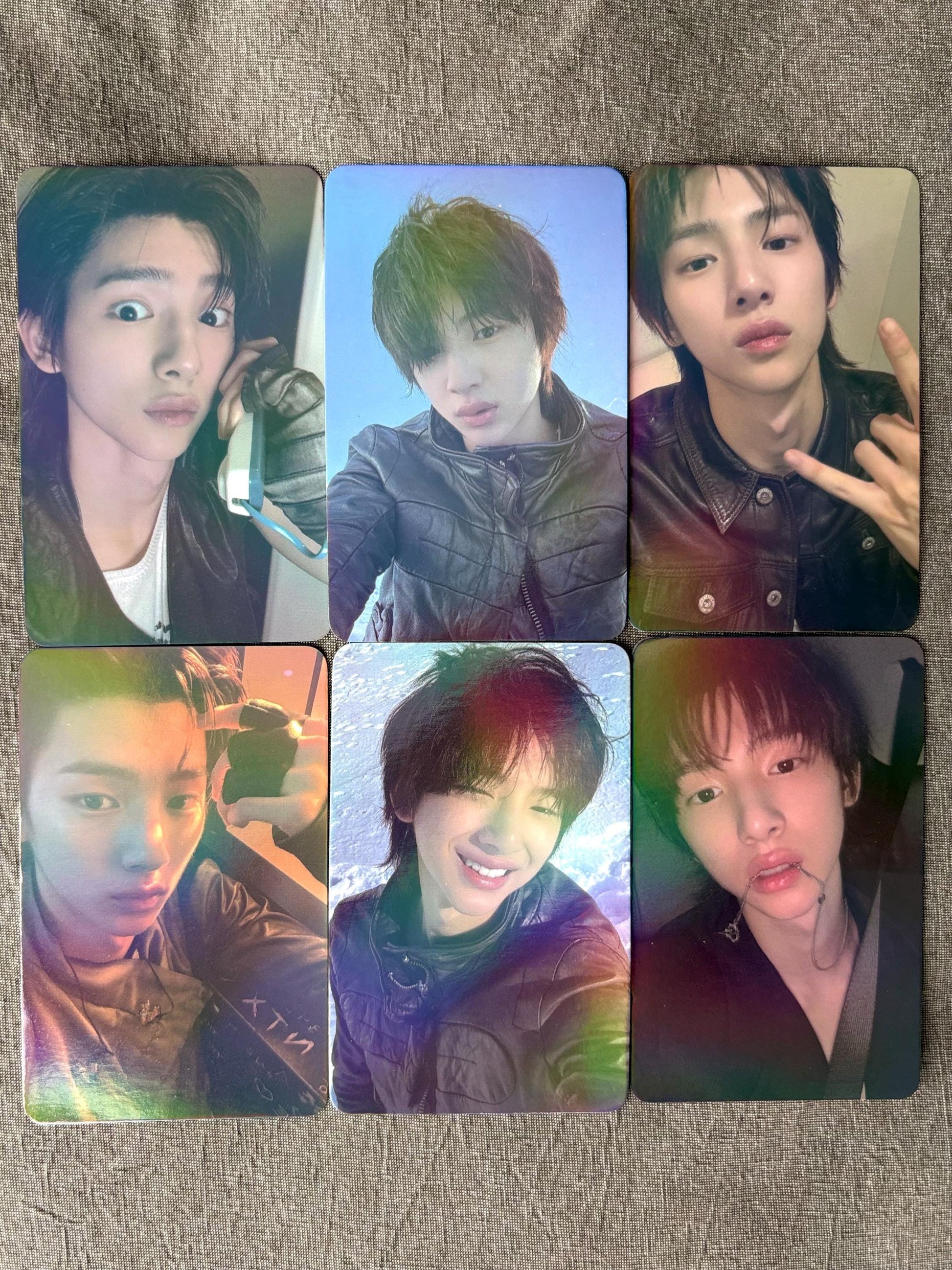 50pc/set juhoon holographic photocards, Kpop merch lomo cards