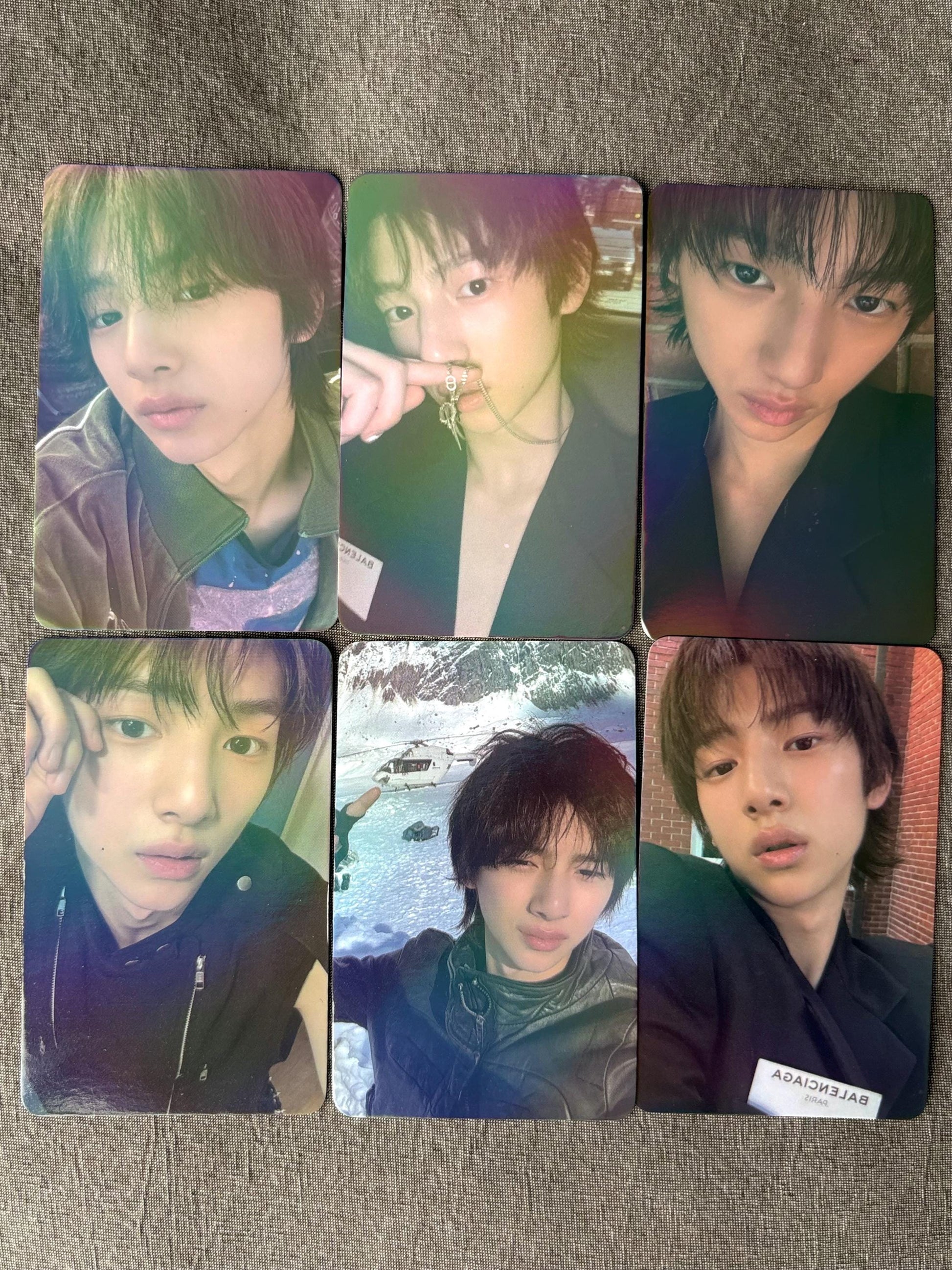 50pc/set juhoon holographic photocards, Kpop merch lomo cards