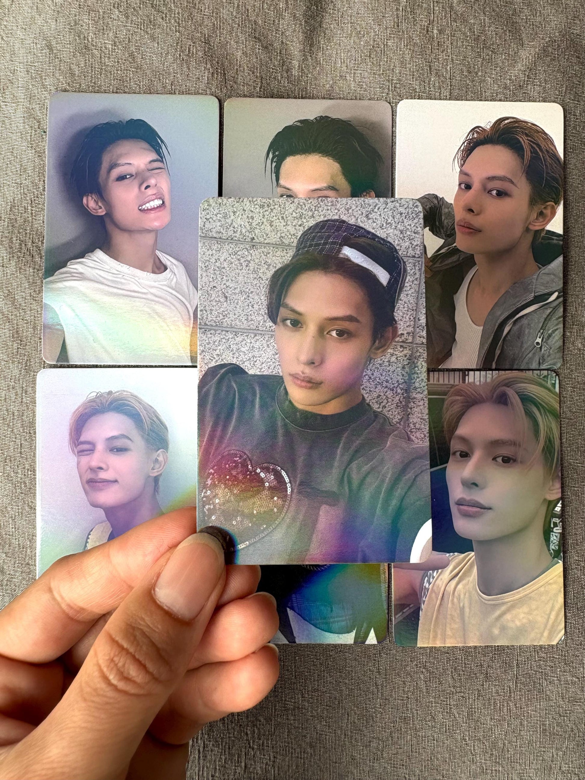 50pc/set James holographic photocards, Kpop merch lomo cards