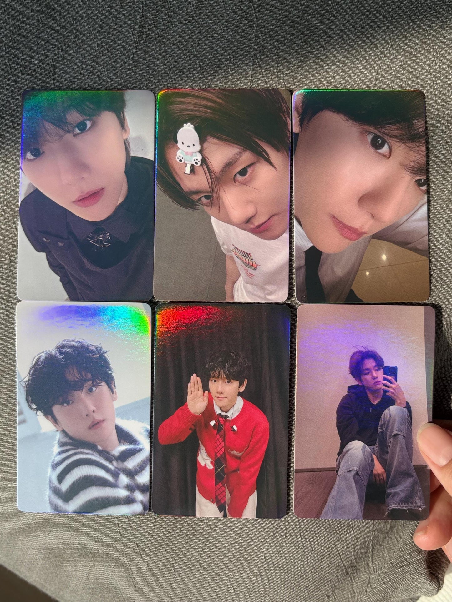 Baekhyun 50pc/set Kpop merch EXO Byun Baek-hyun holographic lomo cards
