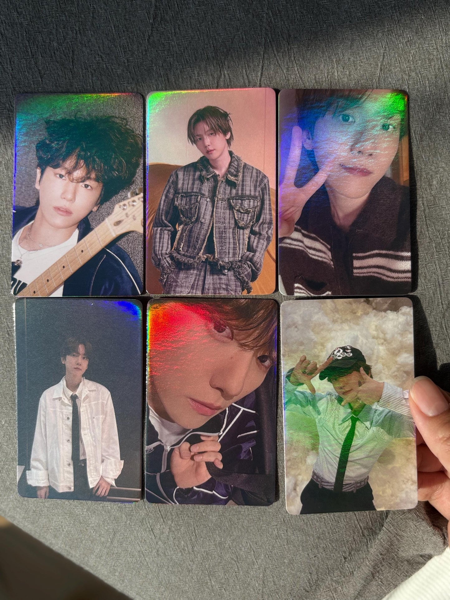 Baekhyun 50pc/set Kpop merch EXO Byun Baek-hyun holographic lomo cards