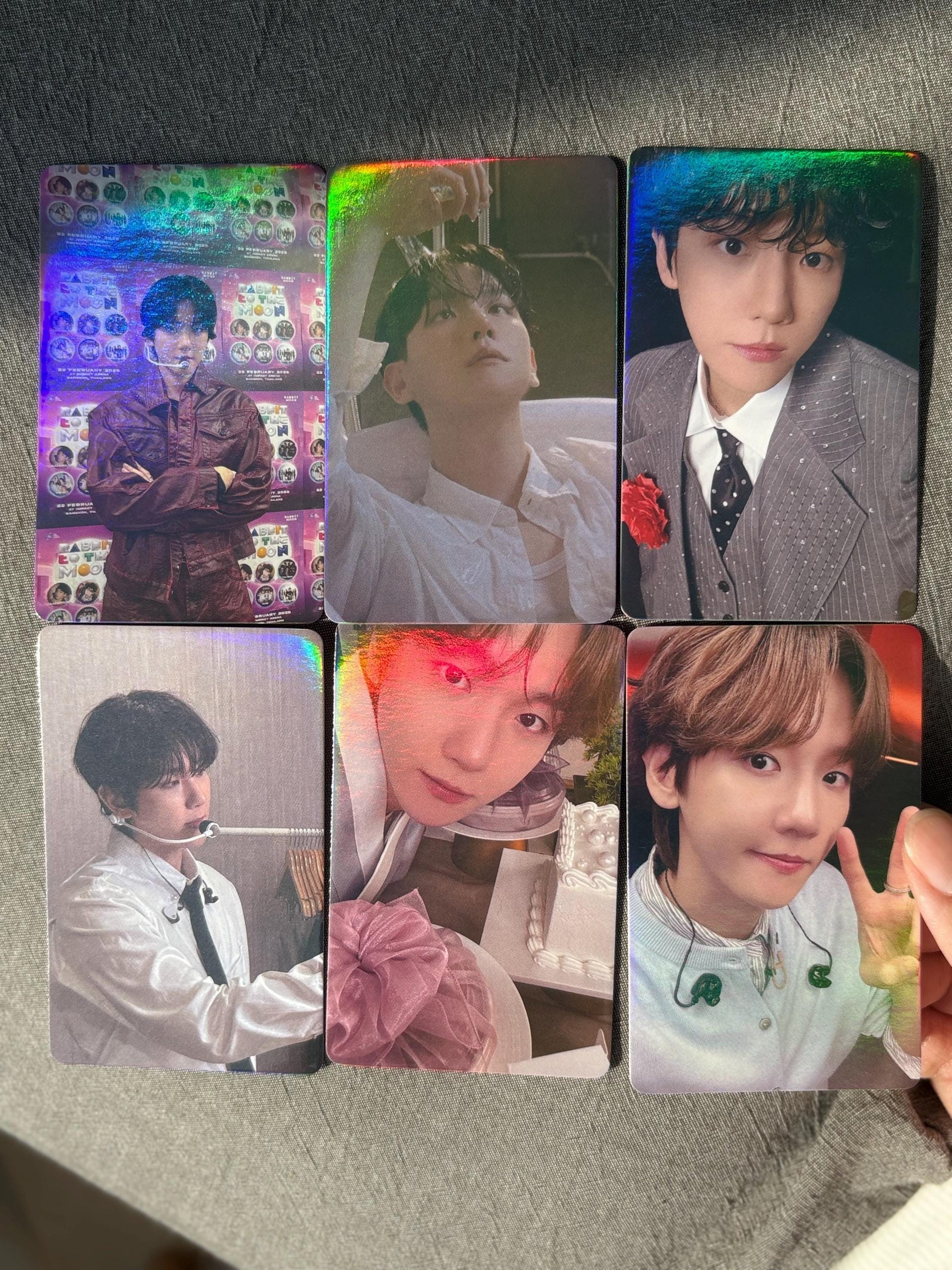Baekhyun 50pc/set Kpop merch EXO Byun Baek-hyun holographic lomo cards