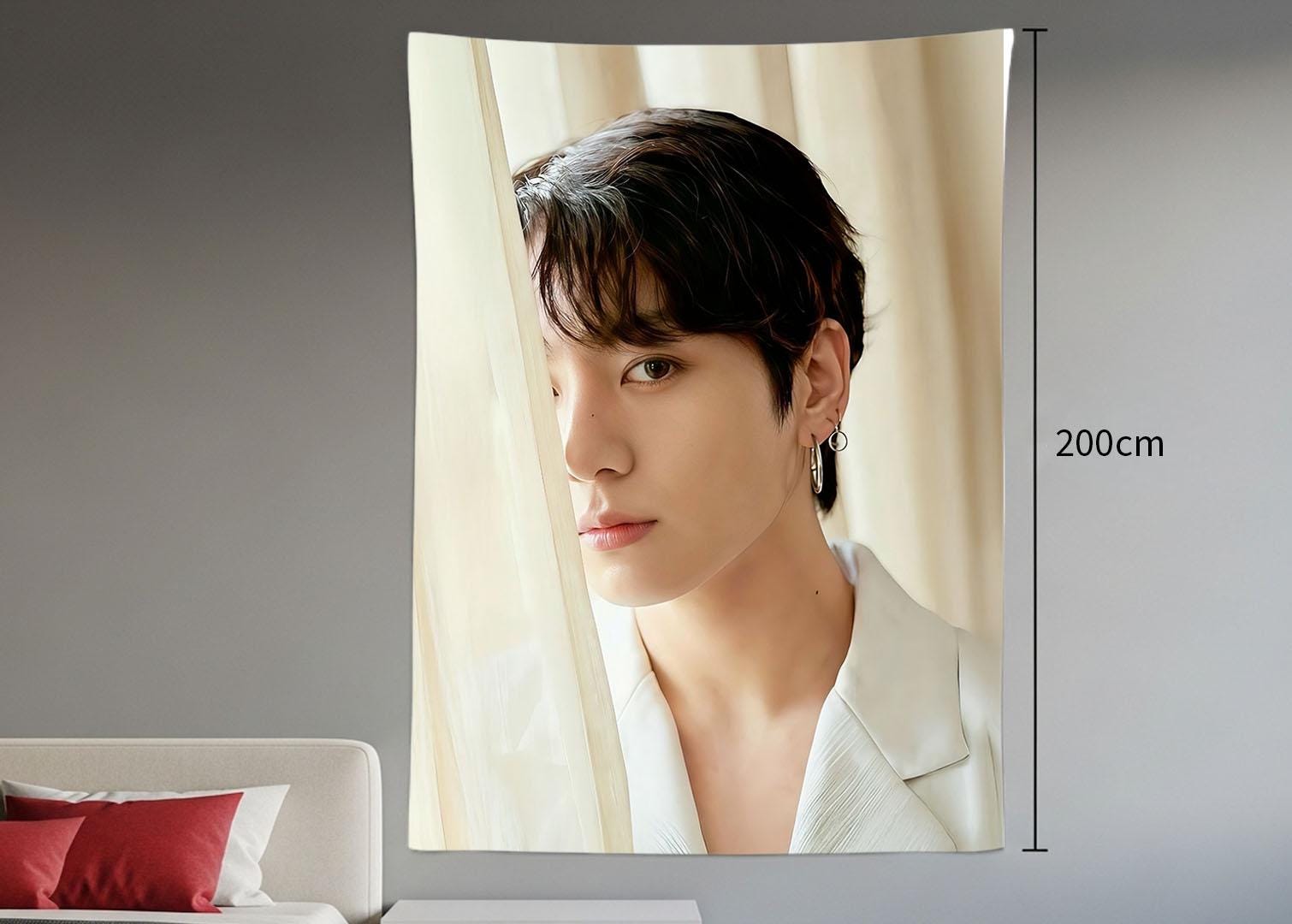 Jungkook Hanging Tapestry | Bantan Boys | Personalized Wall Art | Polyester Fabric | Ship Flag Banner