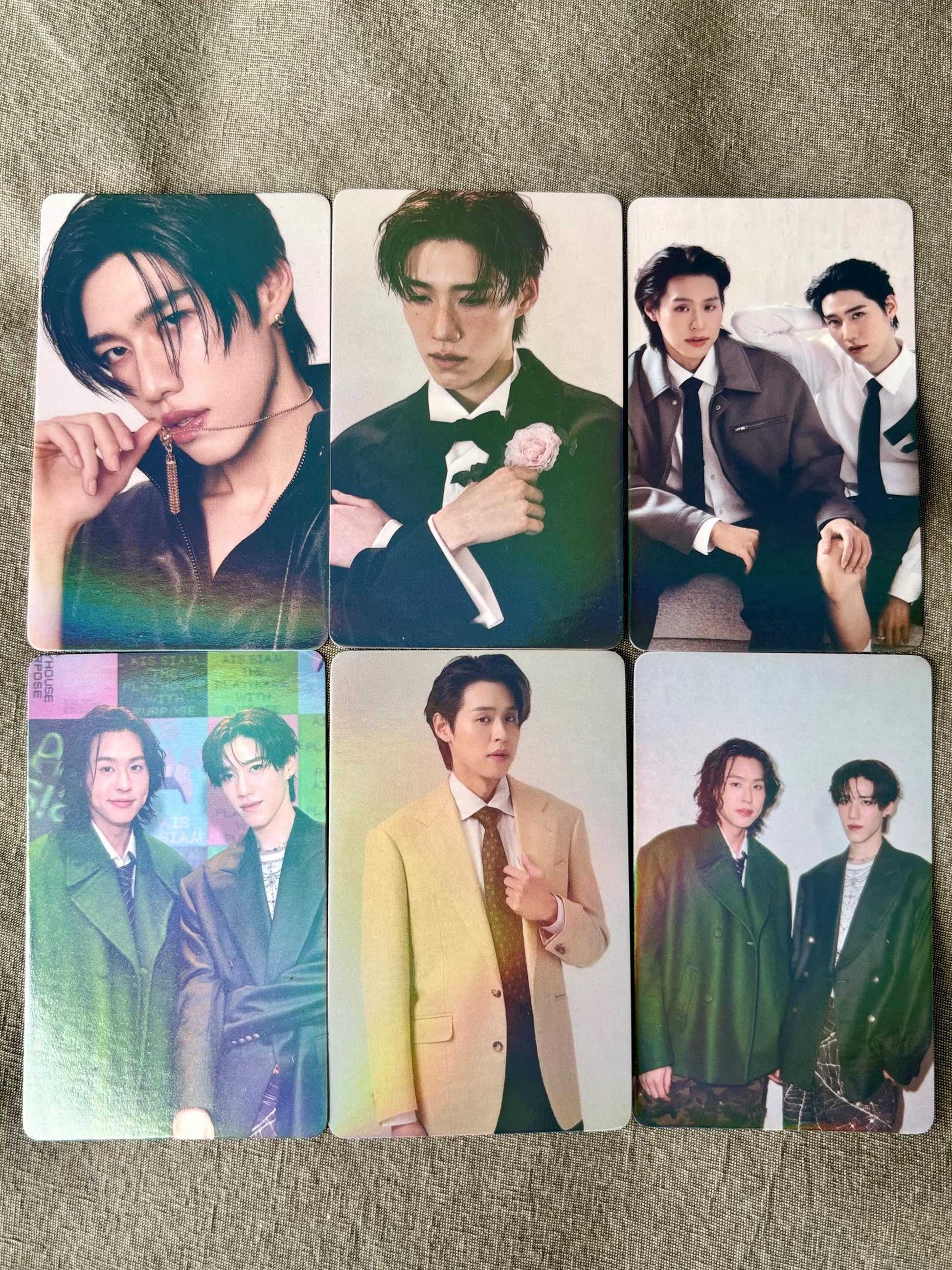 BKPP holographic Photocards, Putthipong Assaratanakul Billkin Krit Amnuaydechkorn Thai Drama Tpop Lomo Gift (50pc)