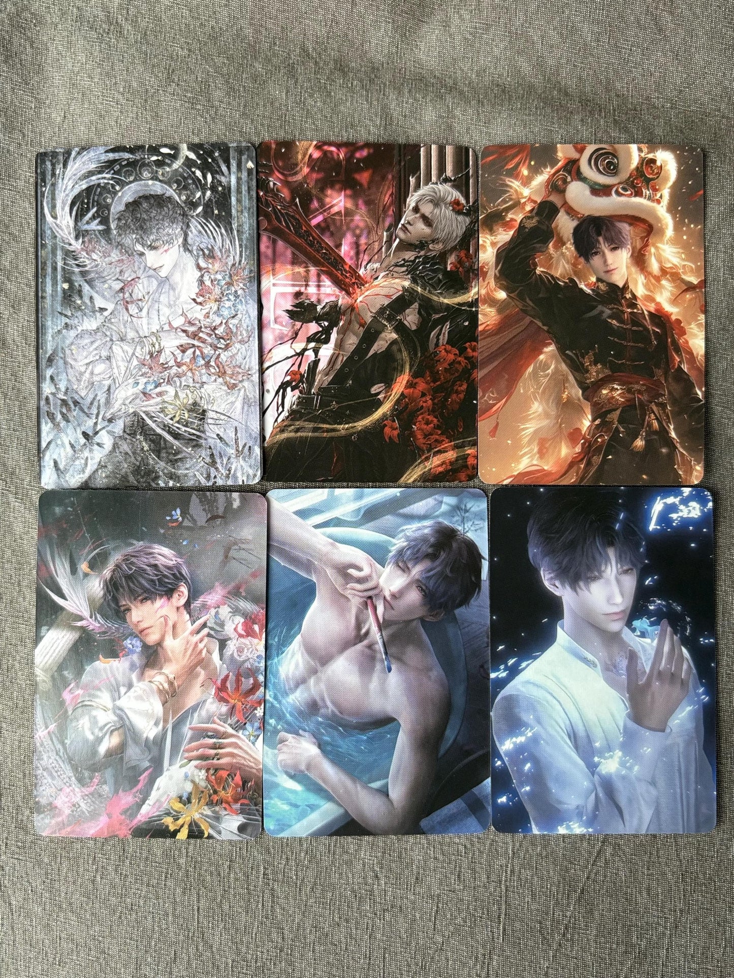 50pcs/set Sylus photo cards! Love and Deepspace LaDS Xavier Rafayel Zayne Caleb Otome gamer gift