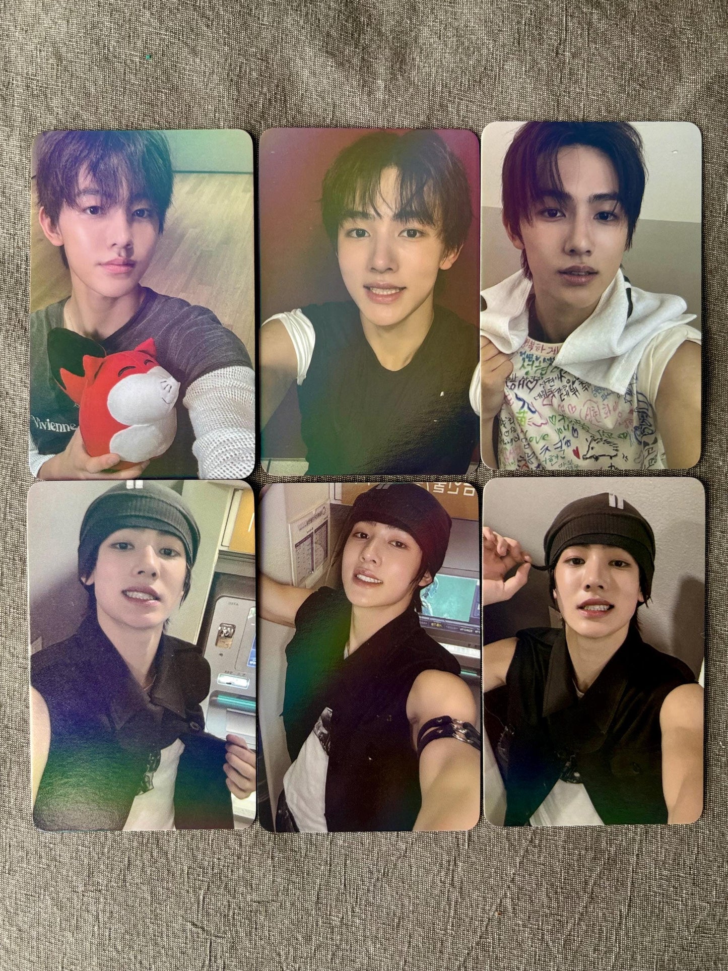 50pc/set Seonghyeon holographic photocards, Kpop merch lomo cards