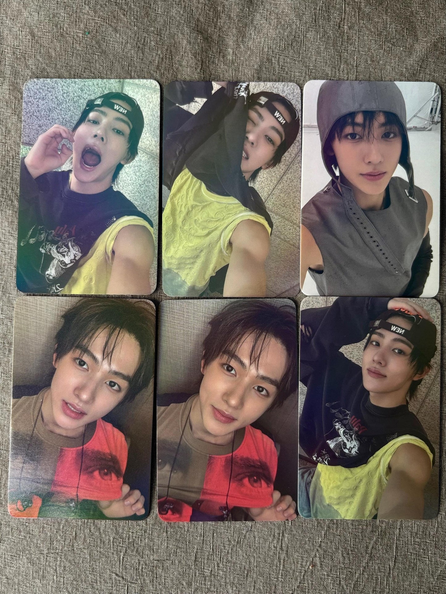 50pc/set Seonghyeon holographic photocards, Kpop merch lomo cards