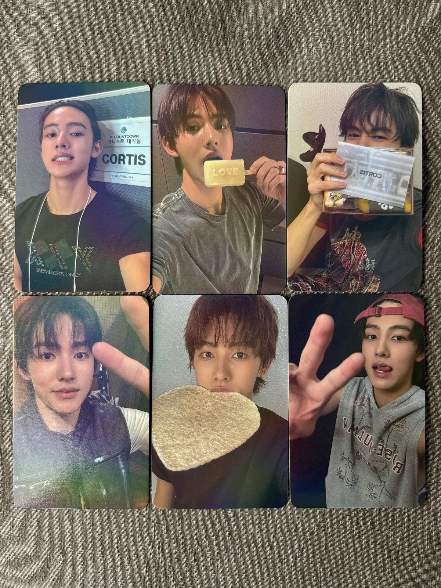 50pc/set Seonghyeon holographic photocards, Kpop merch lomo cards