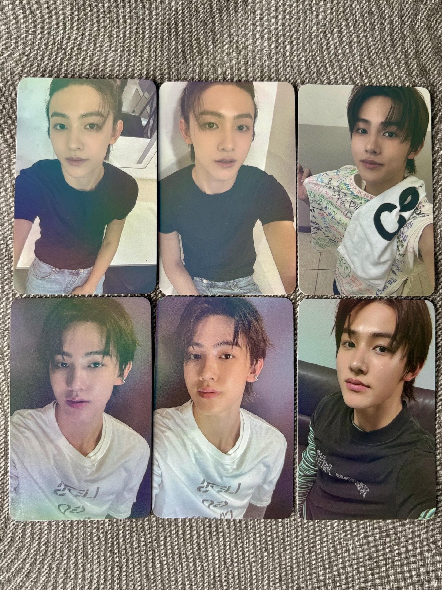 50pc/set Seonghyeon holographic photocards, Kpop merch lomo cards