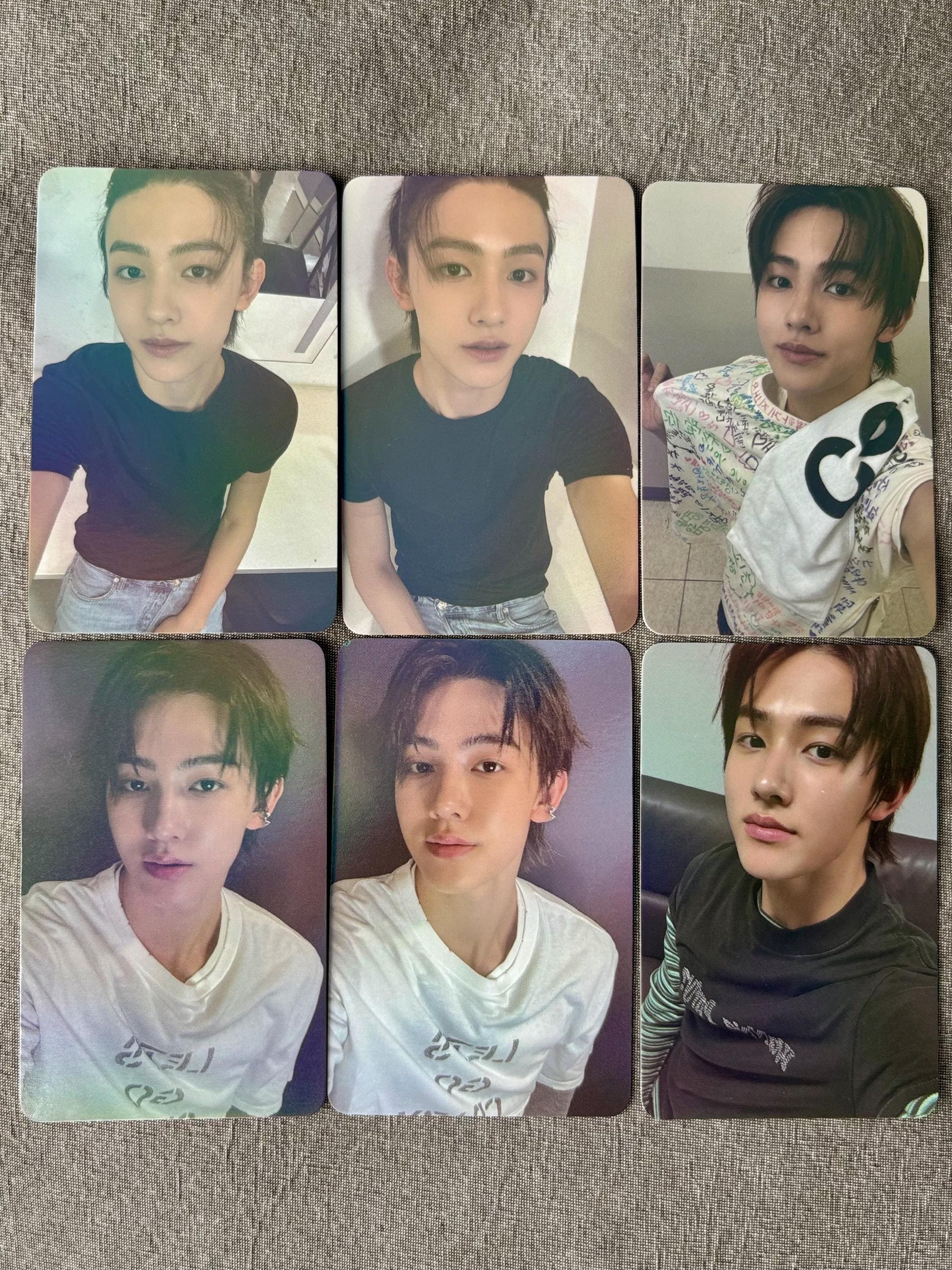 50pc/set Seonghyeon holographic photocards, Kpop merch lomo cards