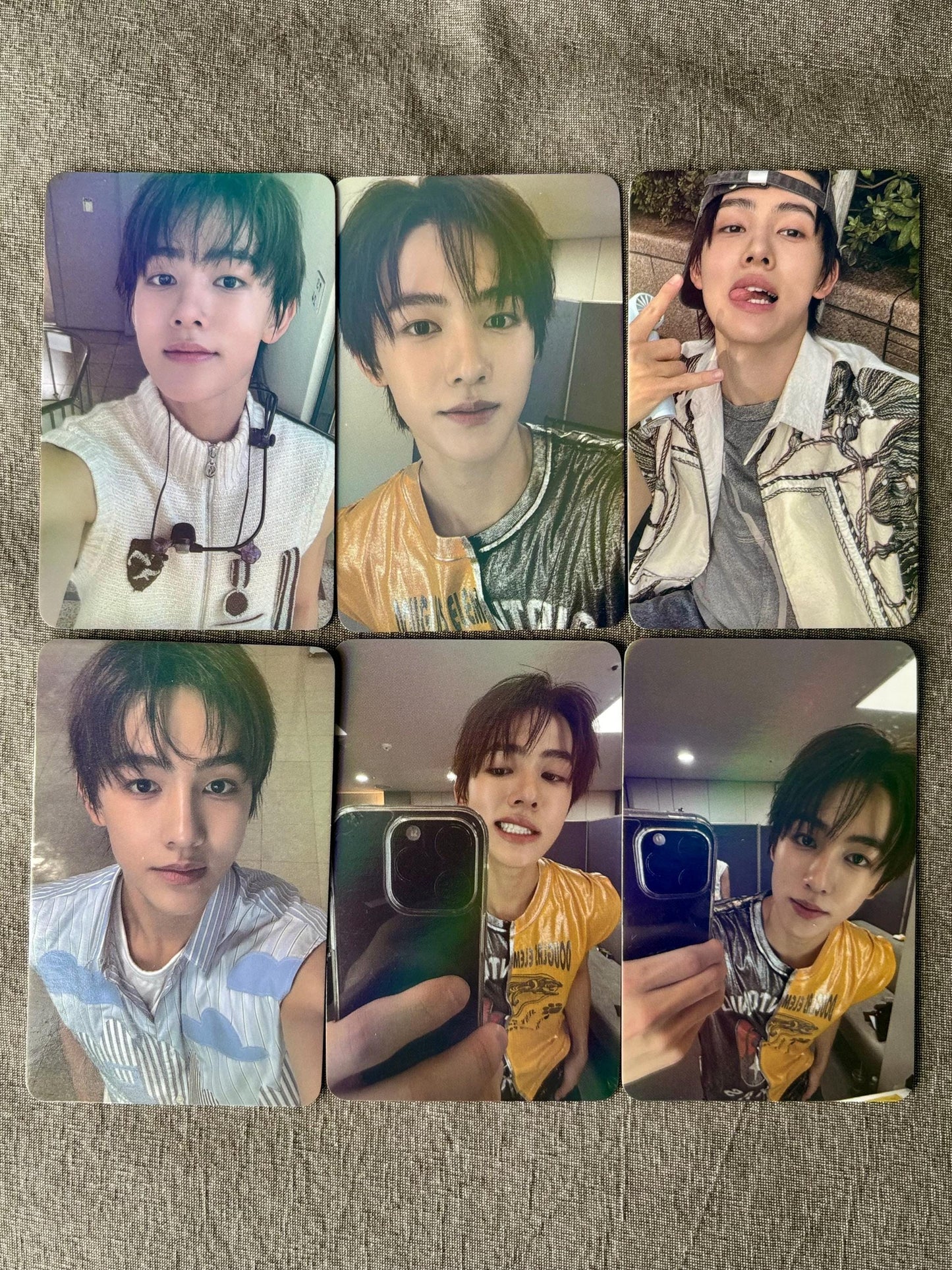 50pc/set Seonghyeon holographic photocards, Kpop merch lomo cards