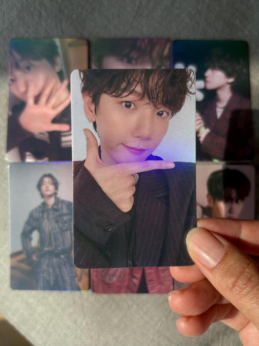 Baekhyun 50pc/set Kpop merch EXO Byun Baek-hyun holographic lomo cards