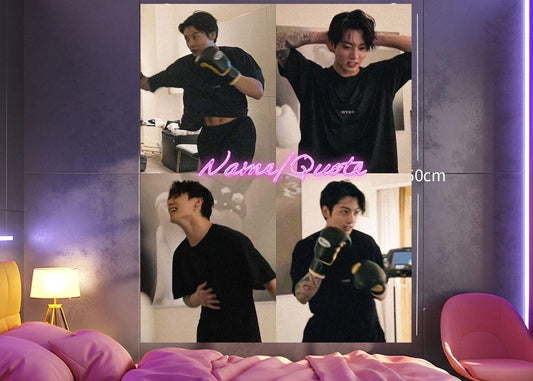 Jungkook Hanging Tapestry | Bantan Boys | Personalized Wall Art | Polyester Fabric | Ship Flag Banner