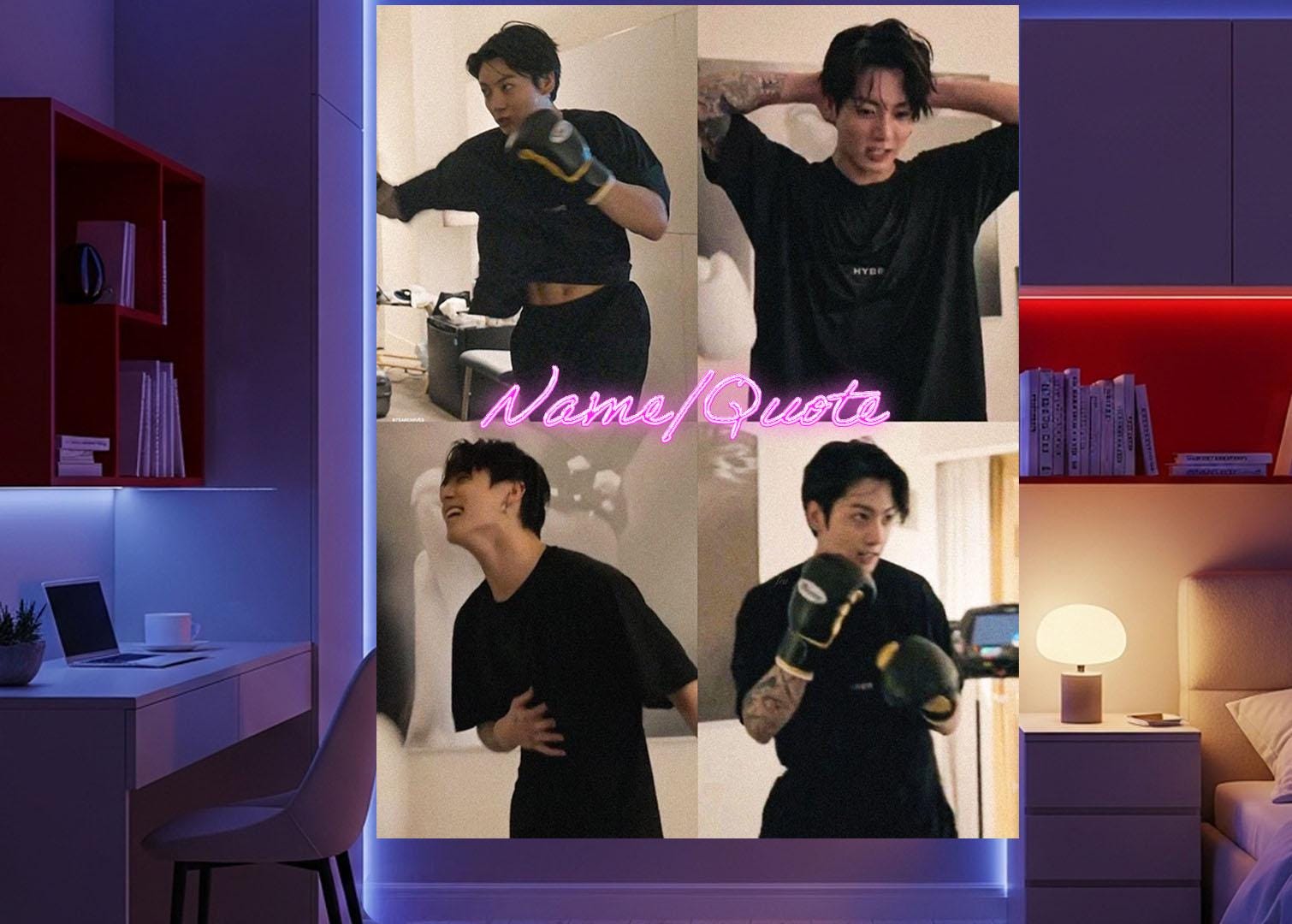 Jungkook Hanging Tapestry | Bantan Boys | Personalized Wall Art | Polyester Fabric | Ship Flag Banner