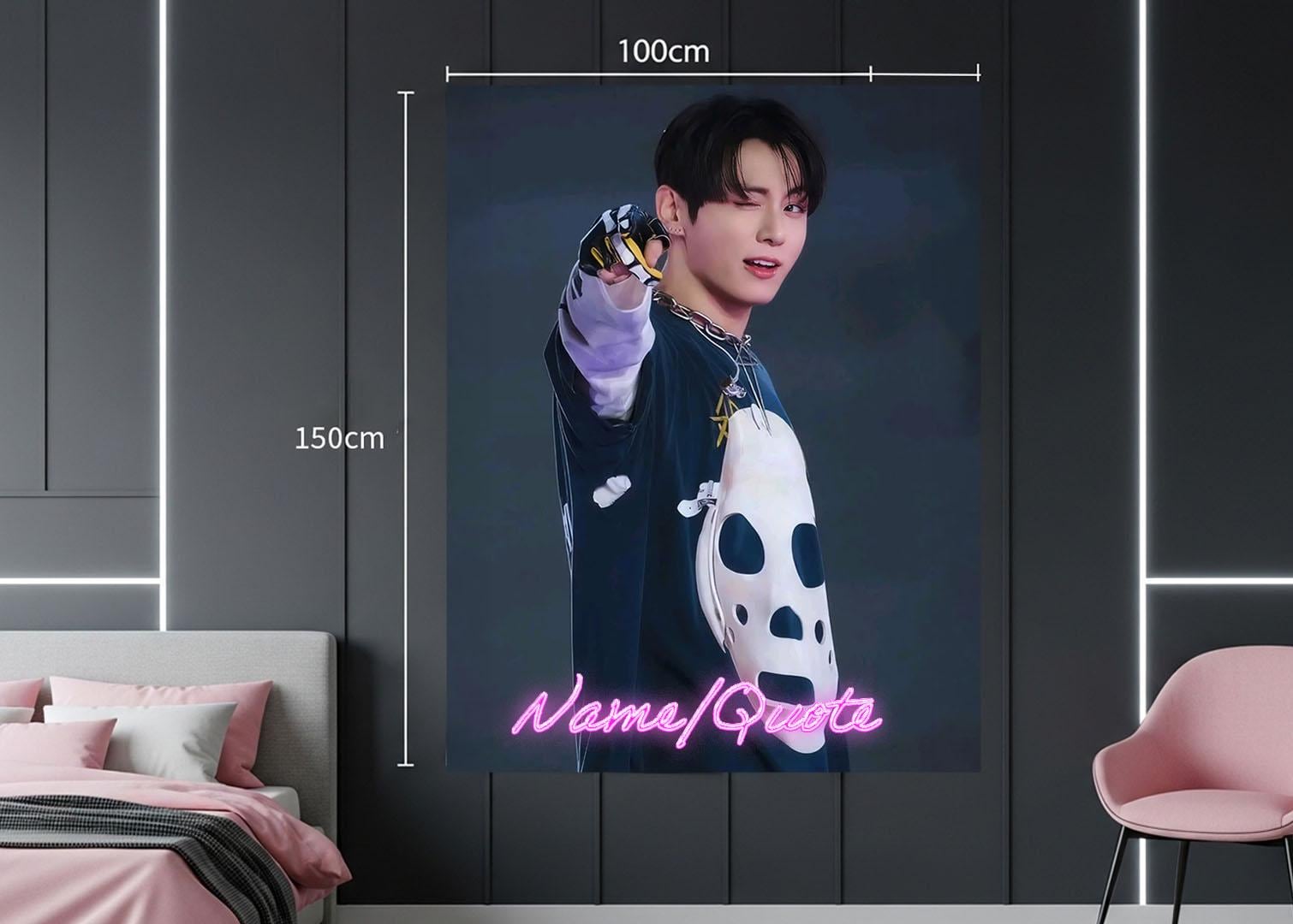 Jungkook Hanging Tapestry | Bantan Boys | Personalized Wall Art | Polyester Fabric | Ship Flag Banner