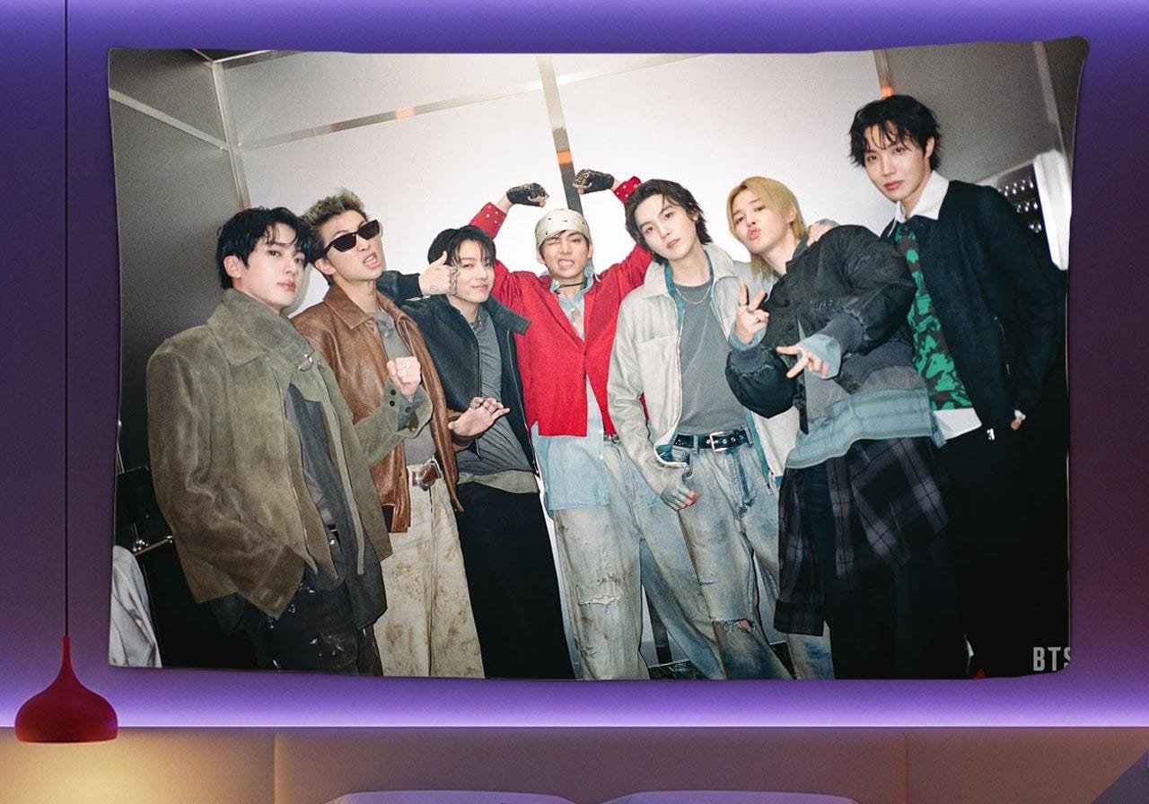 Bangtan Hanging Tapestry | Bantan Boys | Personalized Wall Art | Polyester Fabric | Ship Flag Banner