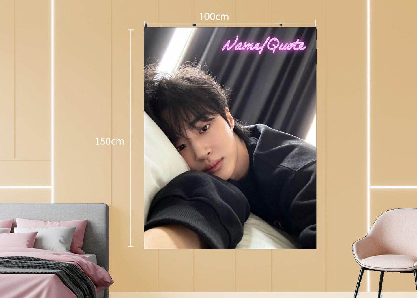byeon woo seok Hanging Tapestry | Personalized Wall Art | Polyester Fabric | Ship Flag Banner