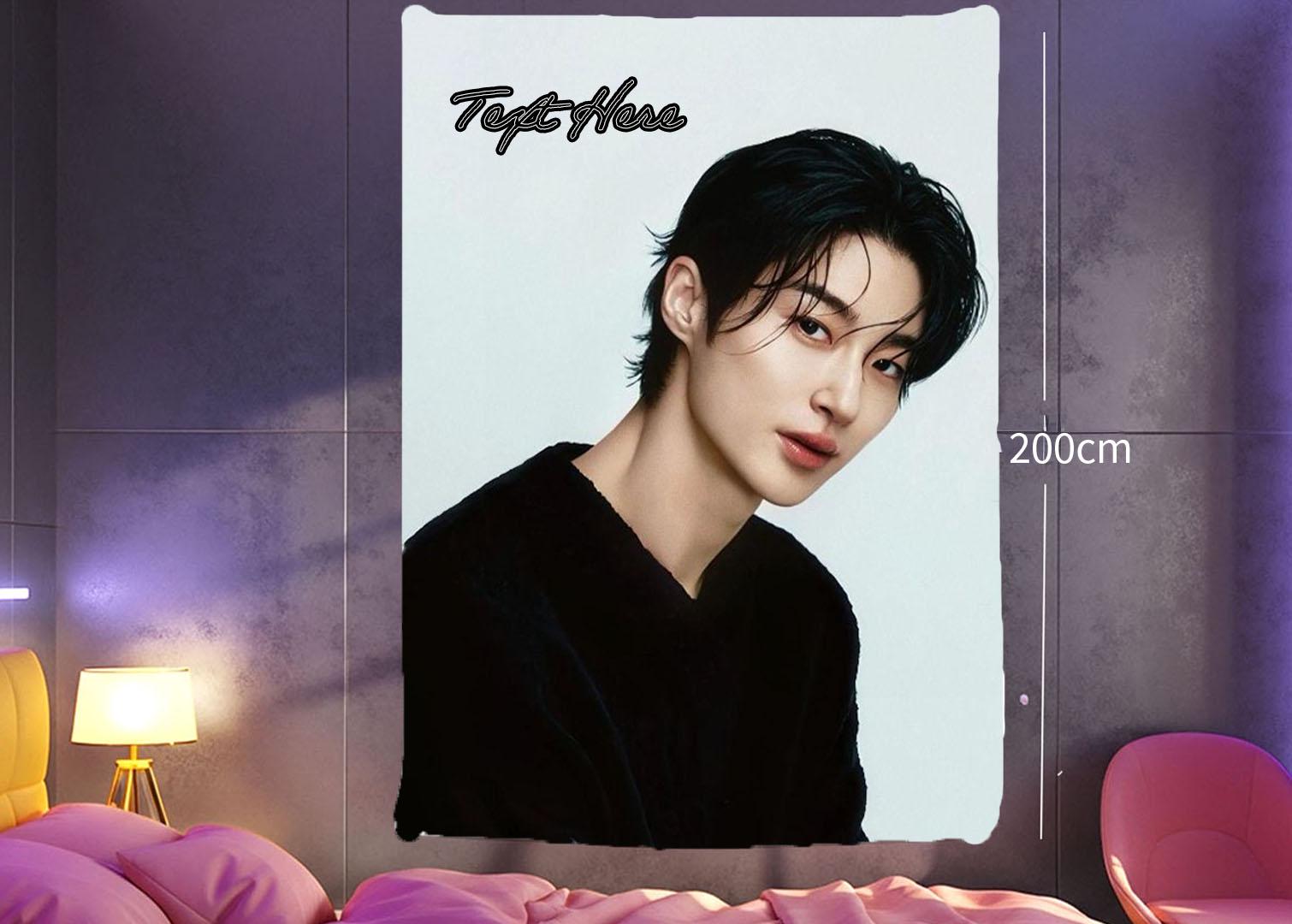 byeon woo seok Hanging Tapestry | Personalized Wall Art | Polyester Fabric | Ship Flag Banner