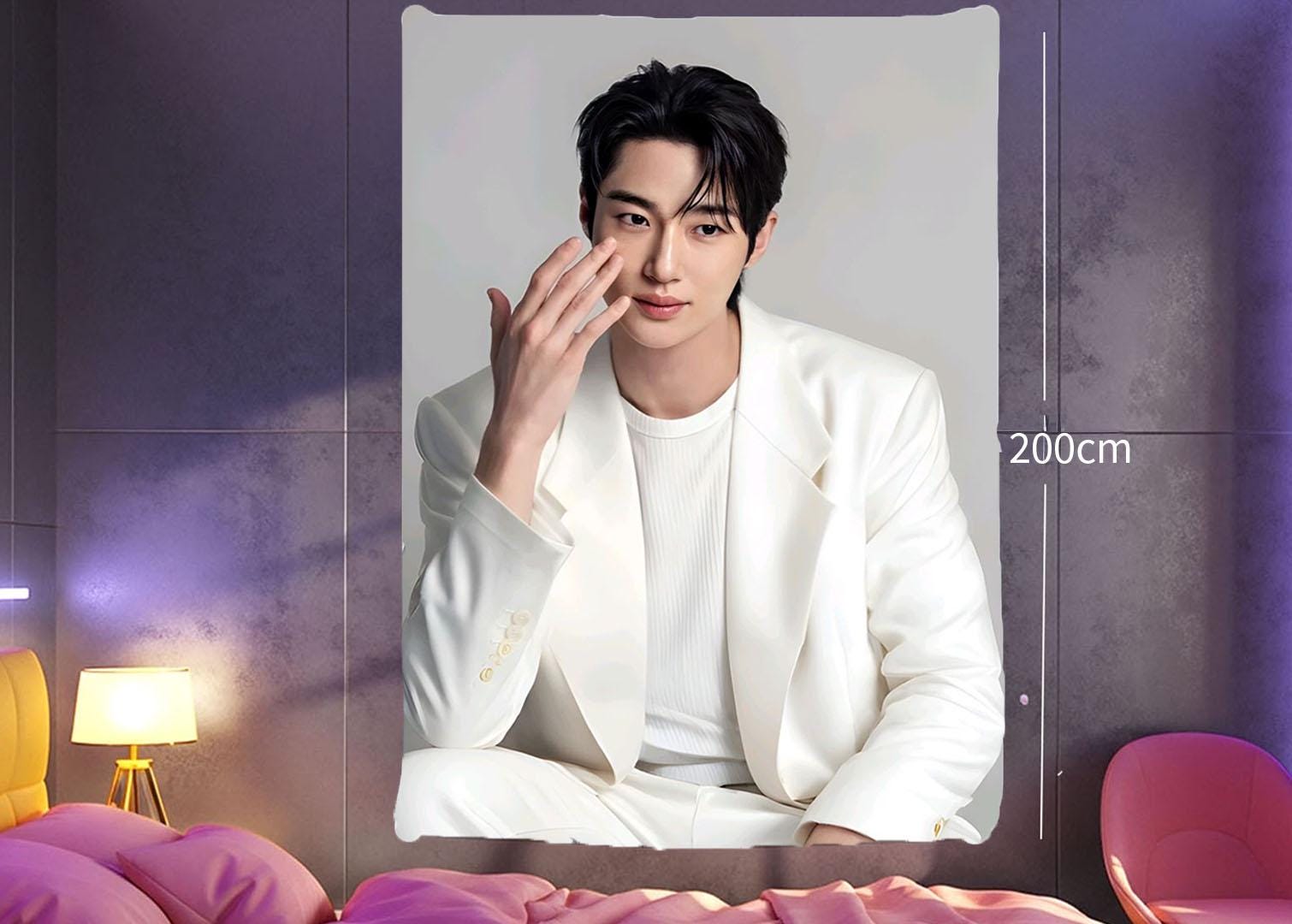 byeon woo seok Hanging Tapestry | Personalized Wall Art | Polyester Fabric | Ship Flag Banner