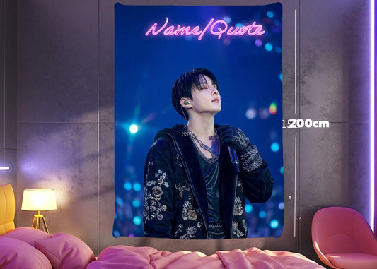 Jungkook Hanging Tapestry | Bantan Boys | Personalized Wall Art | Polyester Fabric | Ship Flag Banner