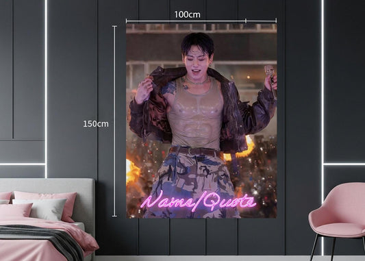 Jungkook Hanging Tapestry | Bantan Boys | Personalized Wall Art | Polyester Fabric | Ship Flag Banner