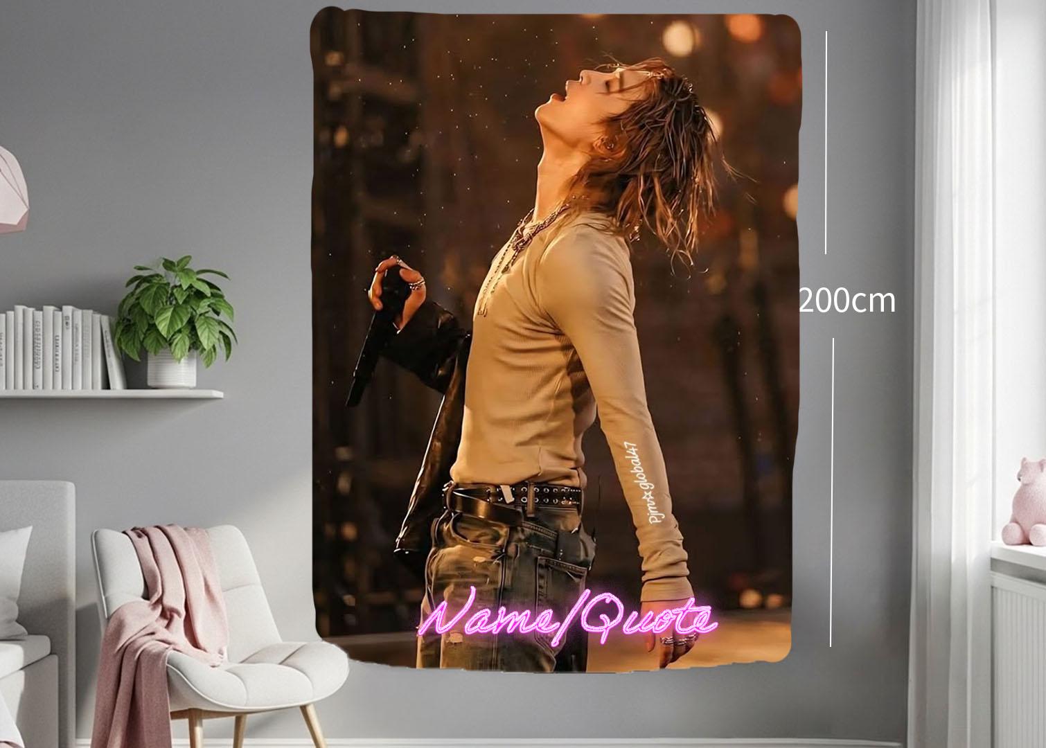 Jimin Hanging Tapestry | Bantan Boys | Personalized Wall Art | Polyester Fabric | Ship Flag Banner