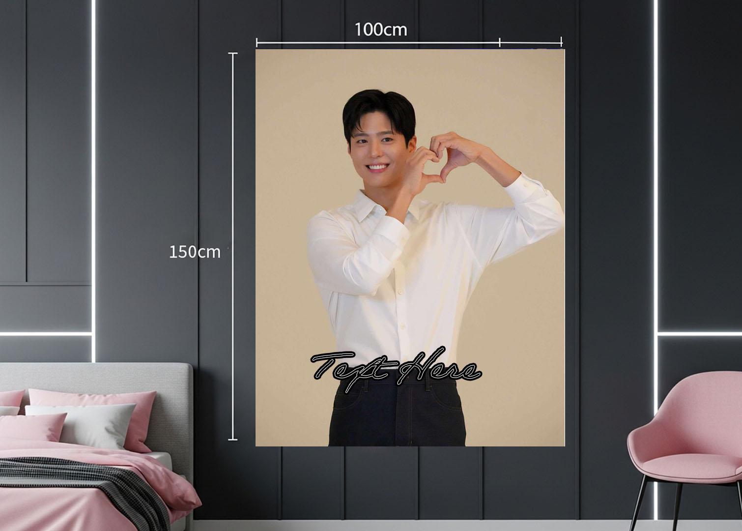 Park Bo Gum Hanging Tapestry | Personalized Wall Art | Polyester Fabric | Ship Flag Banner