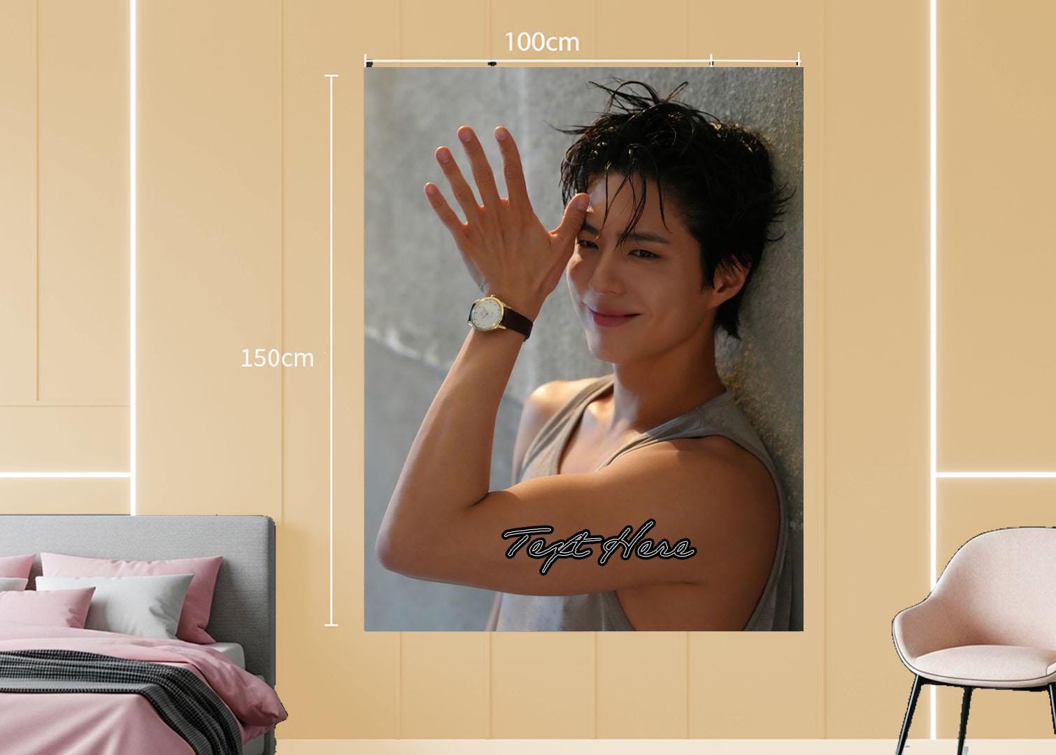 Park Bo Gum Hanging Tapestry | Personalized Wall Art | Polyester Fabric | Ship Flag Banner