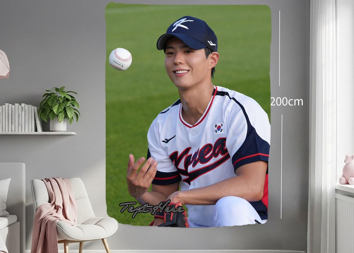 Park Bo Gum Hanging Tapestry | Personalized Wall Art | Polyester Fabric | Ship Flag Banner