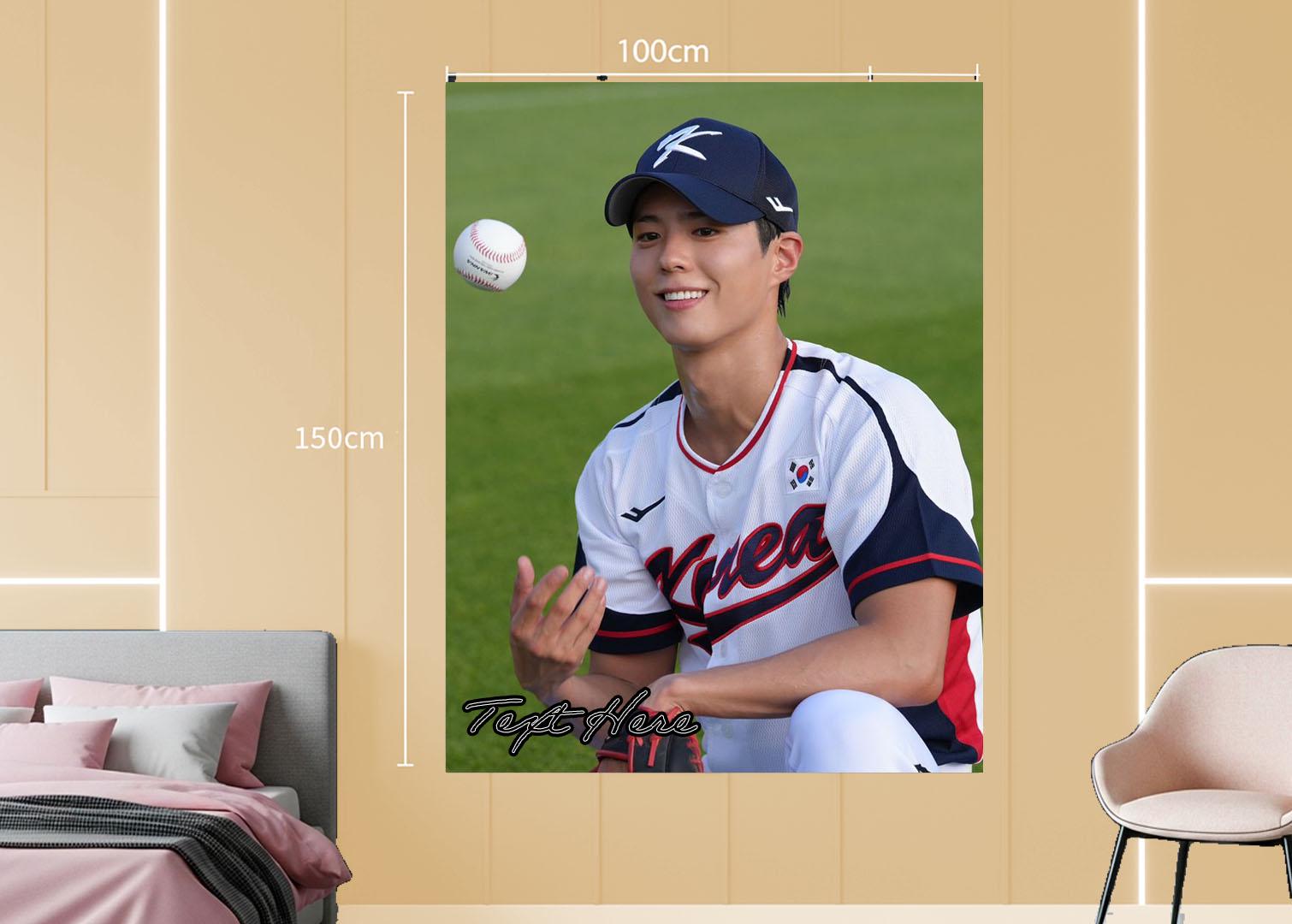 Park Bo Gum Hanging Tapestry | Personalized Wall Art | Polyester Fabric | Ship Flag Banner