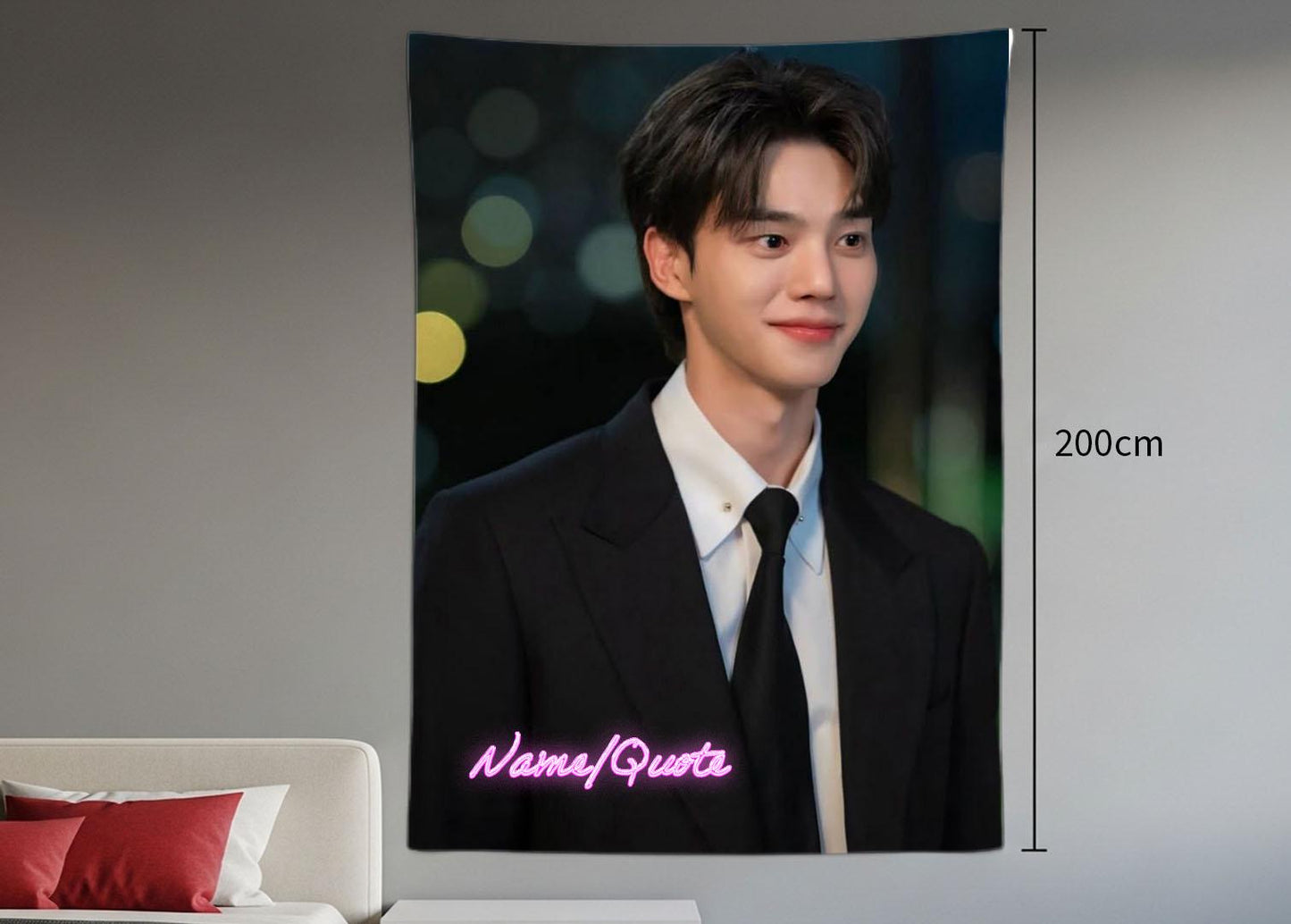Song Kang Hanging Tapestry | Personalized Wall Art | Polyester Fabric | Ship Flag Banner