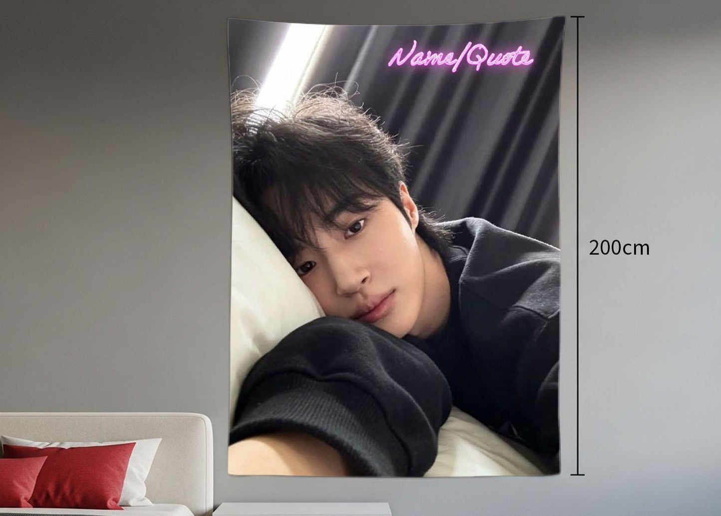 byeon woo seok Hanging Tapestry | Personalized Wall Art | Polyester Fabric | Ship Flag Banner