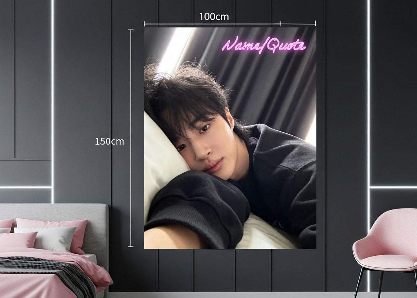byeon woo seok Hanging Tapestry | Personalized Wall Art | Polyester Fabric | Ship Flag Banner