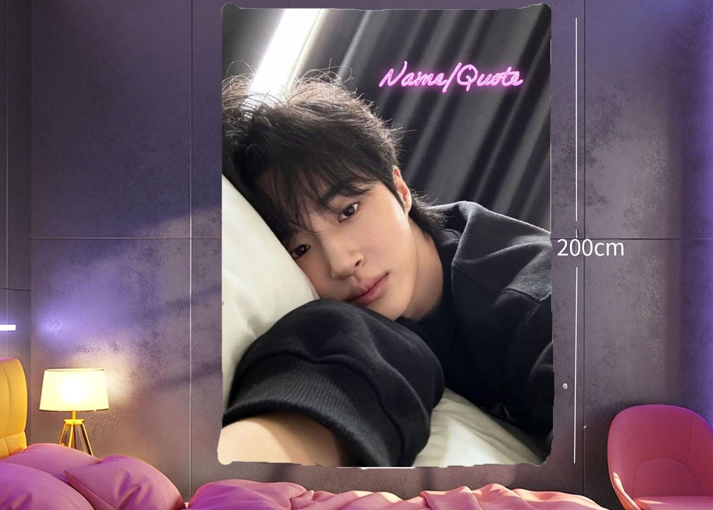 byeon woo seok Hanging Tapestry | Personalized Wall Art | Polyester Fabric | Ship Flag Banner