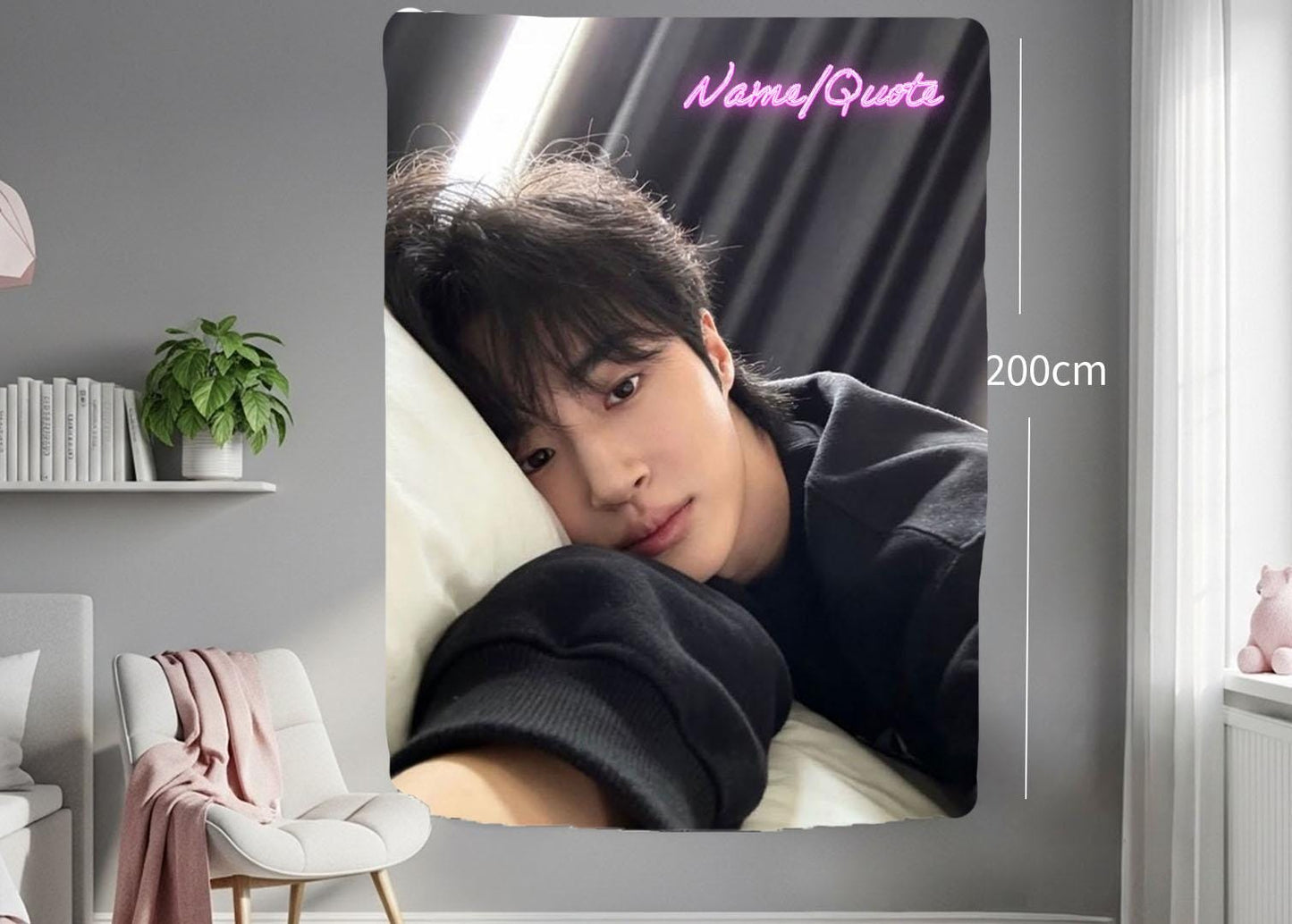 byeon woo seok Hanging Tapestry | Personalized Wall Art | Polyester Fabric | Ship Flag Banner