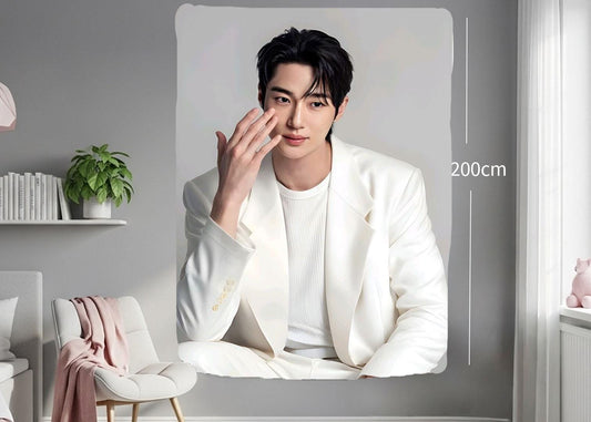 byeon woo seok Hanging Tapestry | Personalized Wall Art | Polyester Fabric | Ship Flag Banner