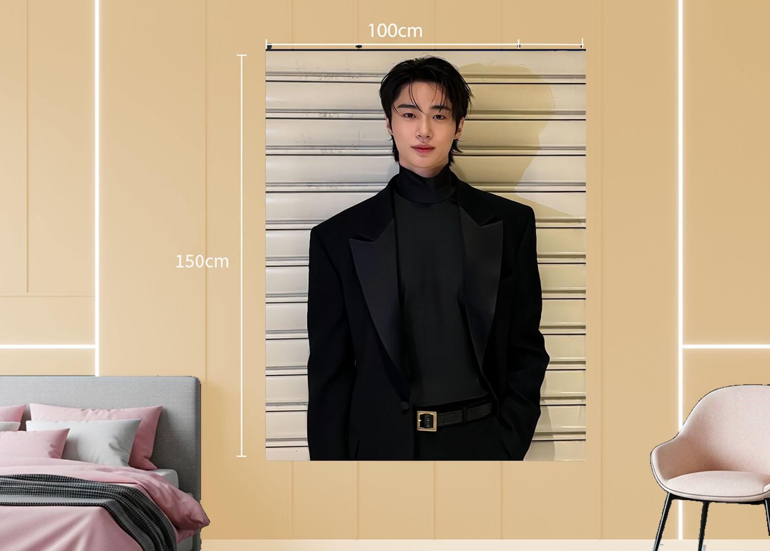 byeon woo seok Hanging Tapestry | Personalized Wall Art | Polyester Fabric | Ship Flag Banner