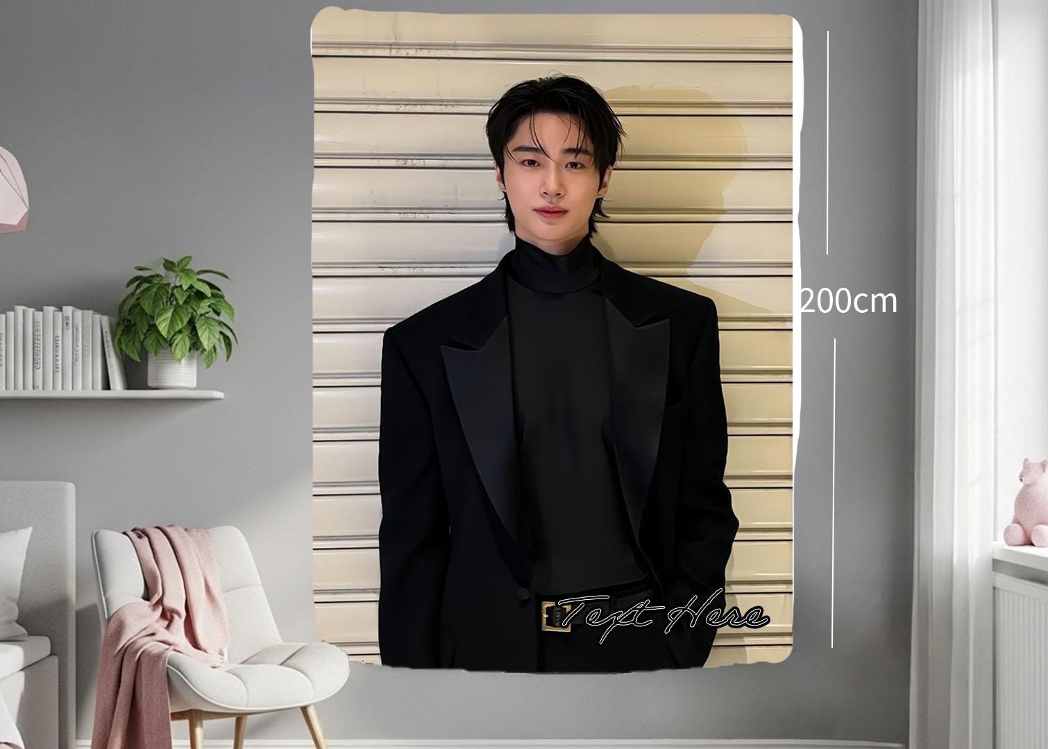 byeon woo seok Hanging Tapestry | Personalized Wall Art | Polyester Fabric | Ship Flag Banner