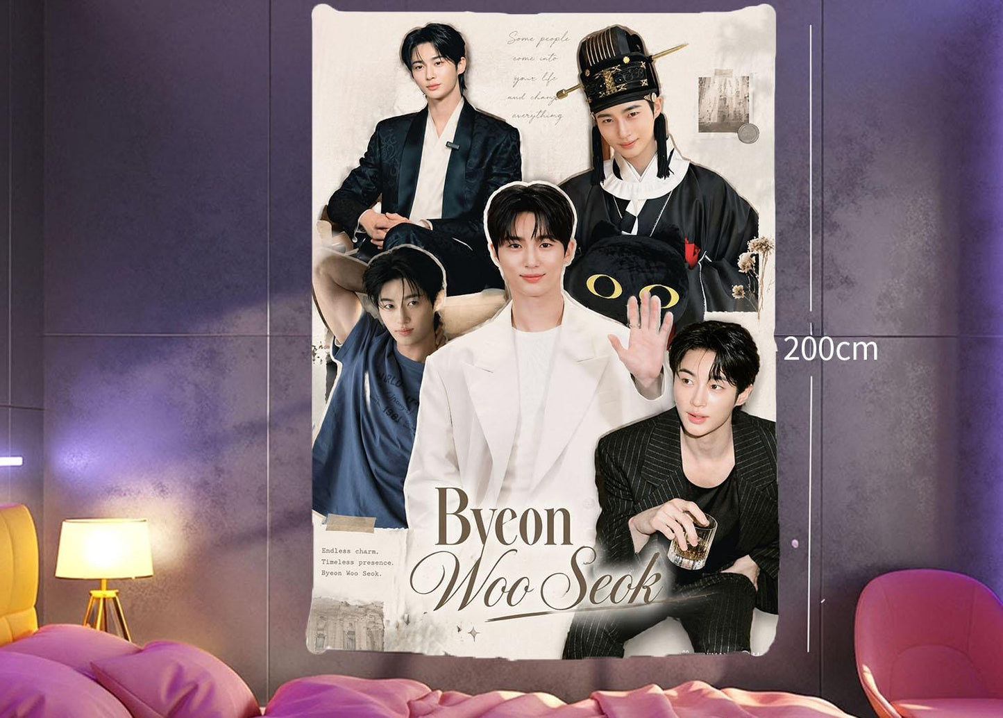 byeon woo seok Hanging Tapestry | Personalized Wall Art | Polyester Fabric | Ship Flag Banner