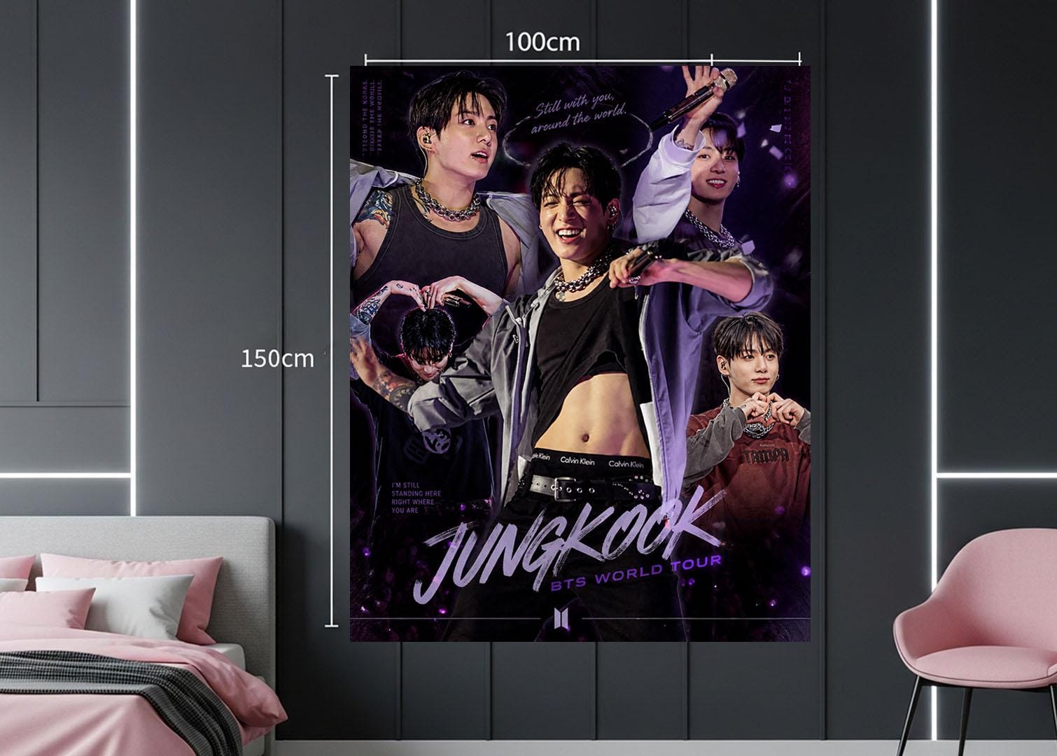 Jungkook Hanging Tapestry | Bantan Boys | Personalized Wall Art | Polyester Fabric | Ship Flag Banner