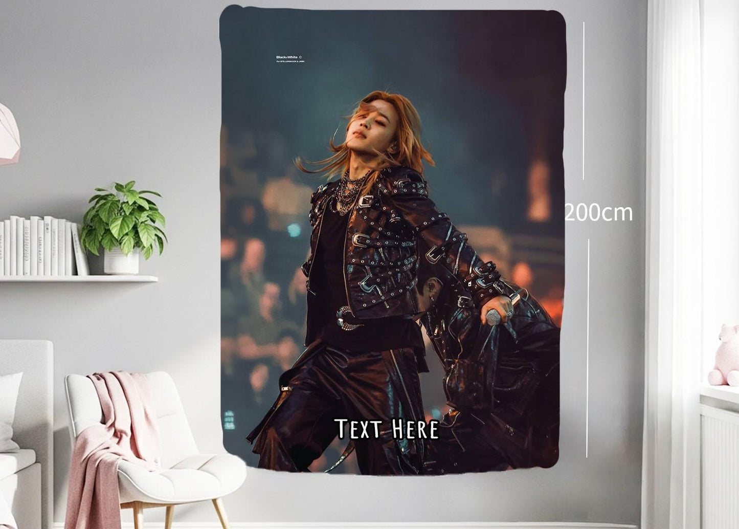 Jimin Hanging Tapestry | Bantan Boys | Personalized Wall Art | Polyester Fabric | Ship Flag Banner