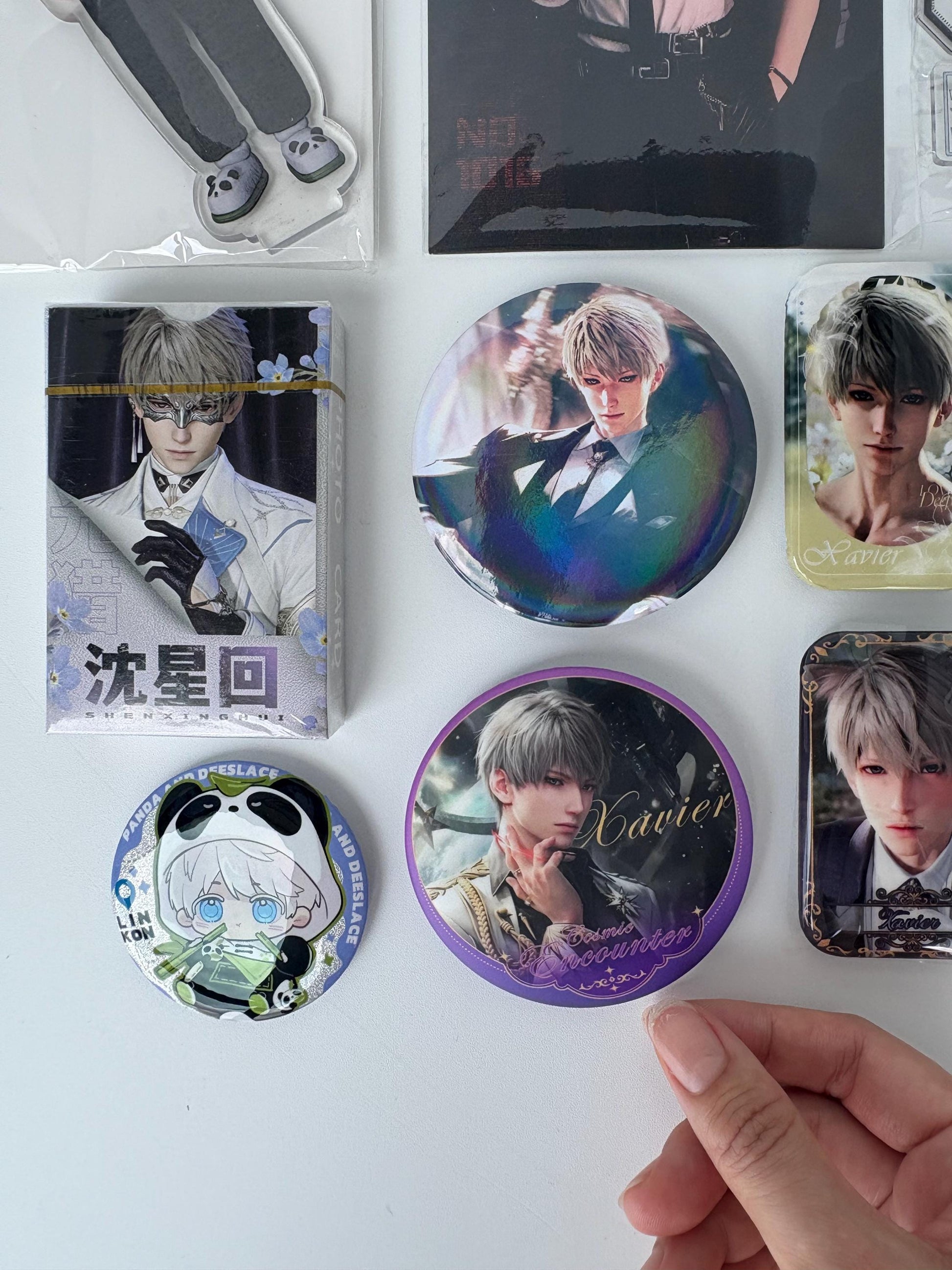 Xavier Bias Pack 11pcs! Badges Stand Keychains Amaze Box | Love and Deepspace