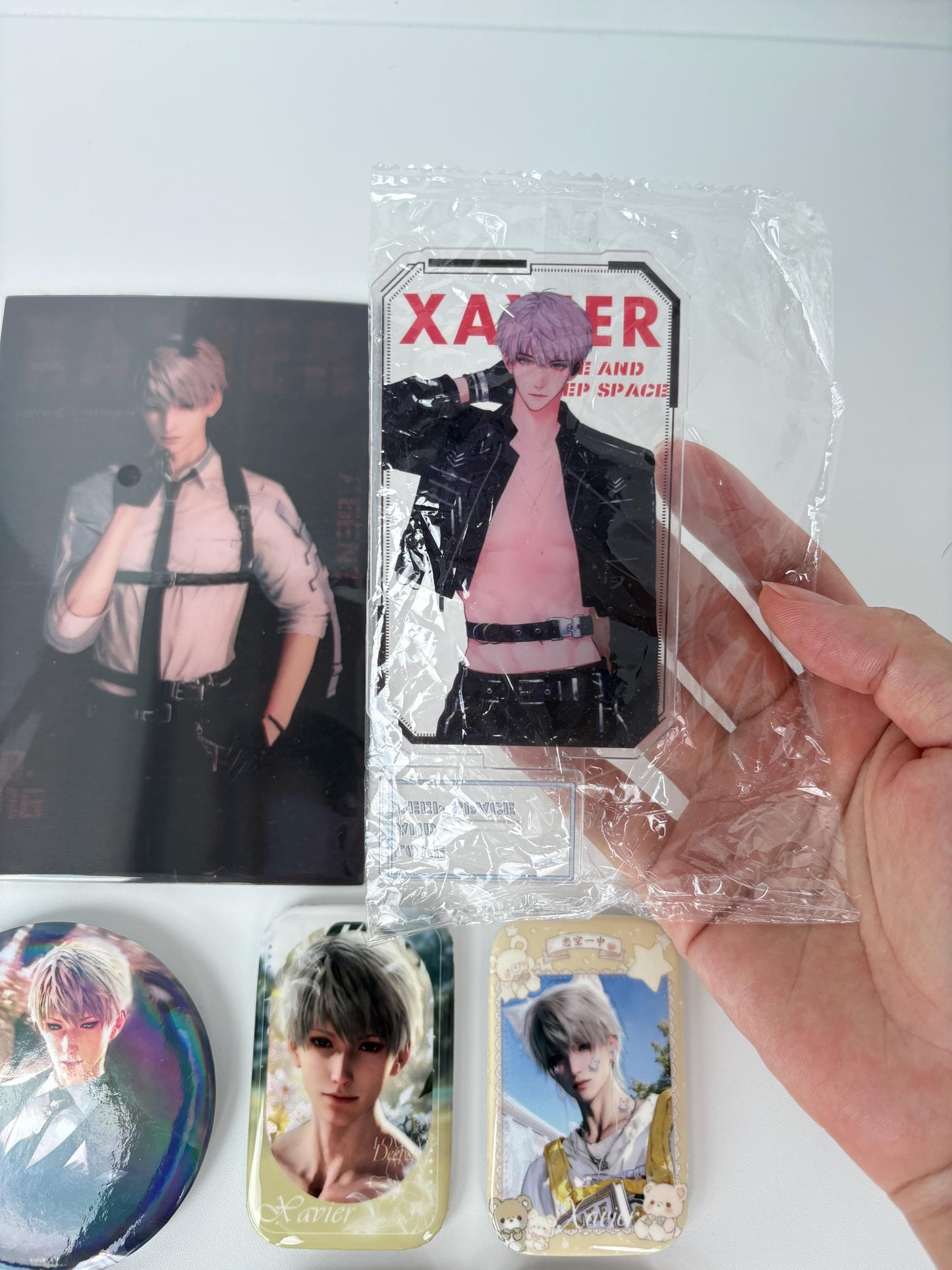 Xavier Bias Pack 11pcs! Badges Stand Keychains Amaze Box | Love and Deepspace