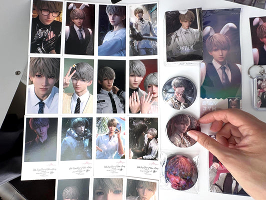 Xavier Bias Pack 22pcs! Badges Photocards Poster Keychain Amaze Box | Love and Deepspace