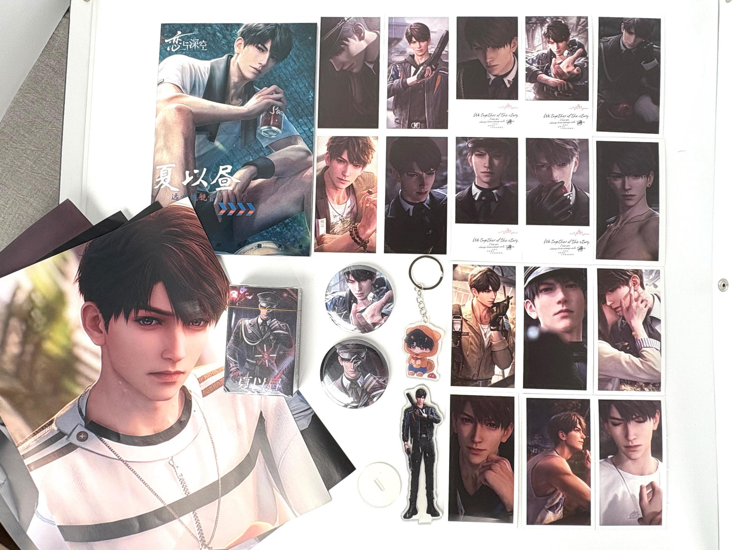 Caleb Bias Pack 75pcs! Badges Photocards Poster Keychain Amaze Box | Love and Deepspace