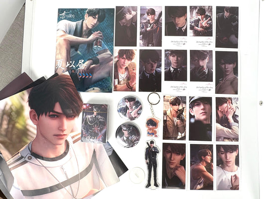Caleb Bias Pack 75pcs! Badges Photocards Poster Keychain Amaze Box | Love and Deepspace